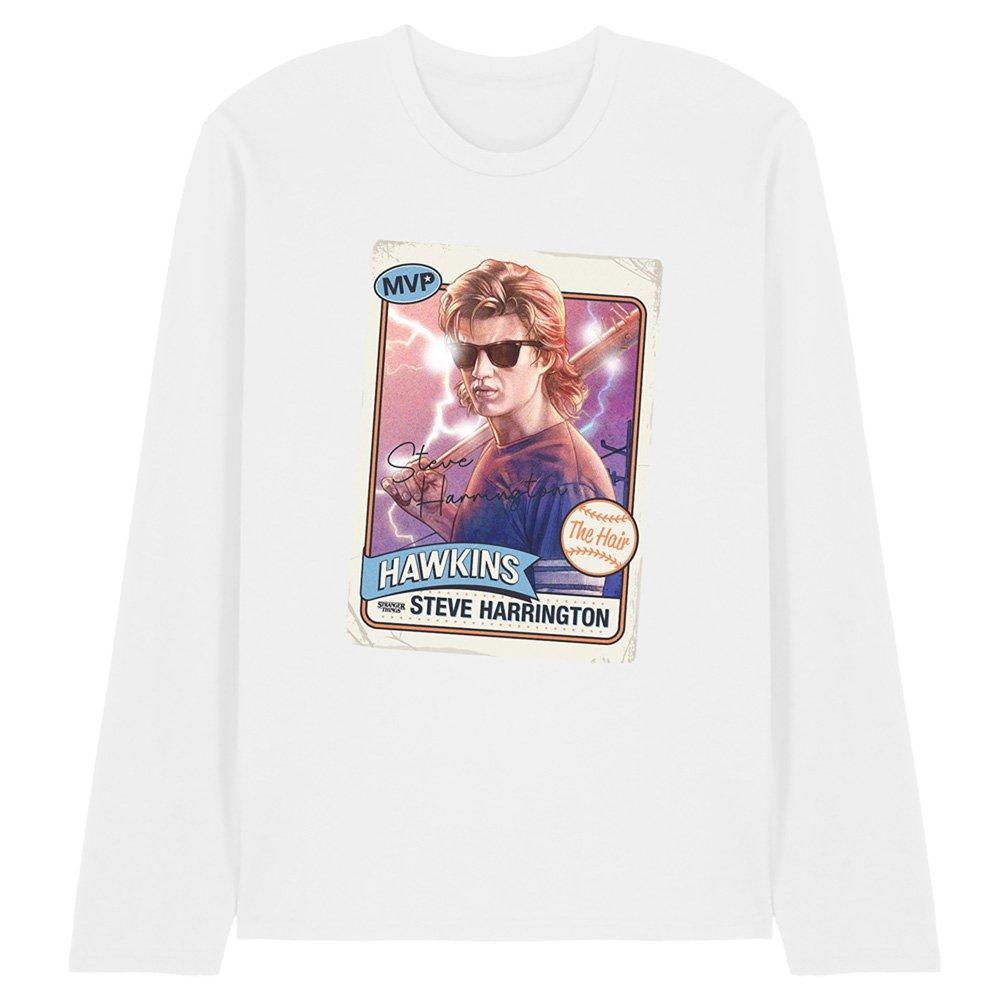 White - Stranger Things - Stranger Things Steve Harrington Hair Long Sleeve - 1