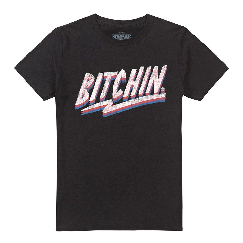 Black - Stranger Things - Stranger Things Bitchin T-Shirt Black - 4