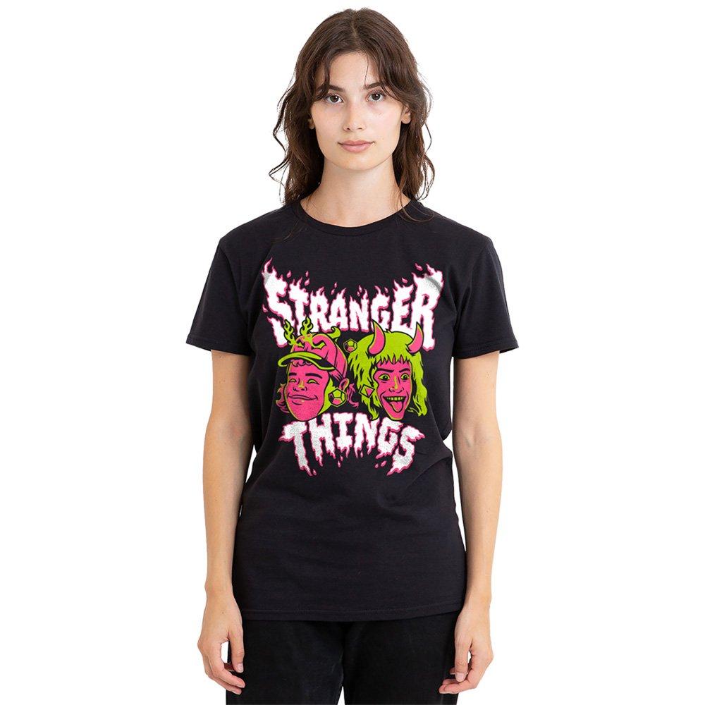 Black - Stranger Things - Stranger Things Eddie And Dustin T-Shirt Black - 1