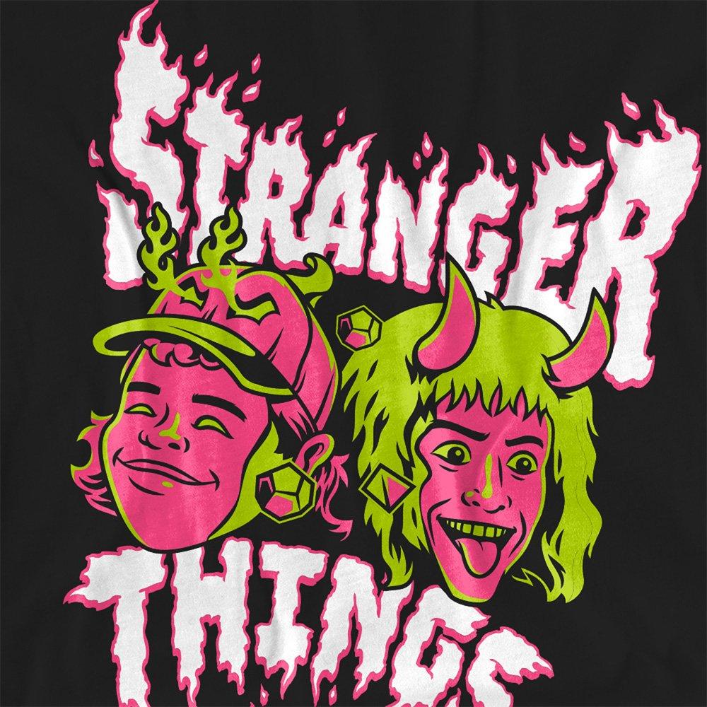 Black - Stranger Things - Stranger Things Eddie And Dustin T-Shirt Black - 2