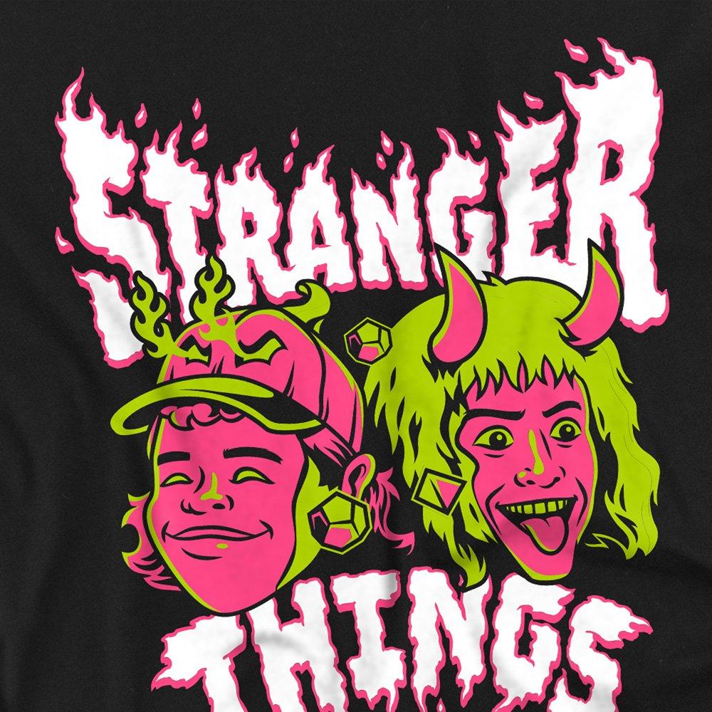 Black - Stranger Things - Stranger Things Eddie And Dustin Long Sleeve T-Shi - 2
