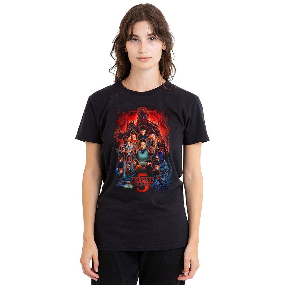 Black - Stranger Things - Stranger Things 5 Poster T-Shirt Black - 1