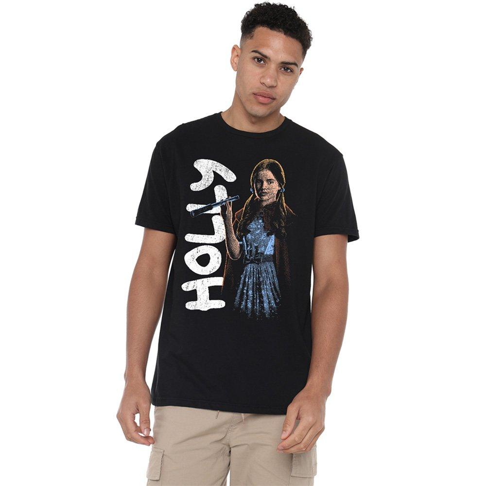 Black - Stranger Things - Stranger Things Holly Neo Homage T-Shirt Black - 1