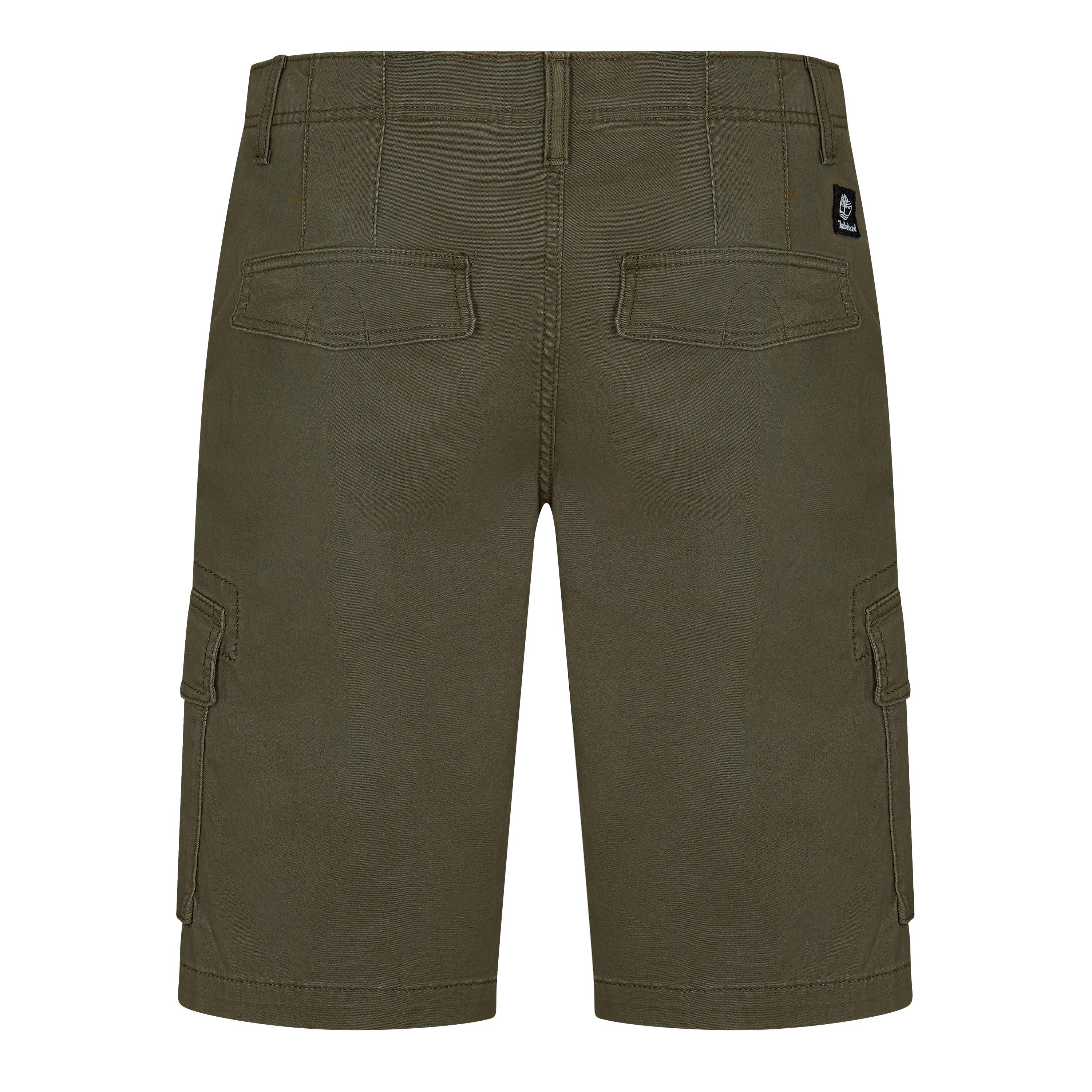 Leaf Green - Timberland - Men's Twill Cargo Shorts - 2