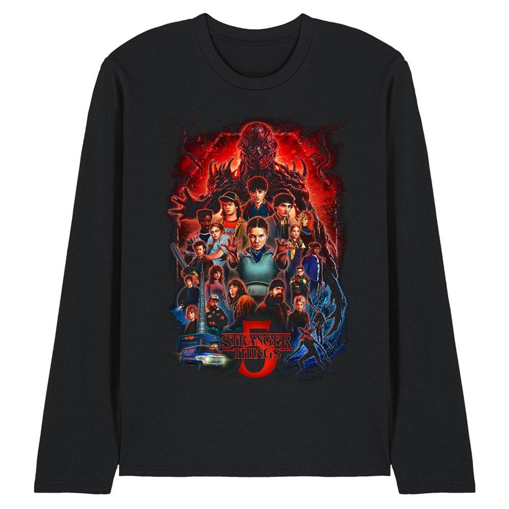 Black - Stranger Things - Stranger Things 5 Poster Long Sleeve T-Shirt Blac - 1