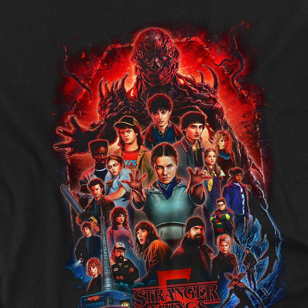 Black - Stranger Things - Stranger Things 5 Poster Long Sleeve T-Shirt Blac - 2