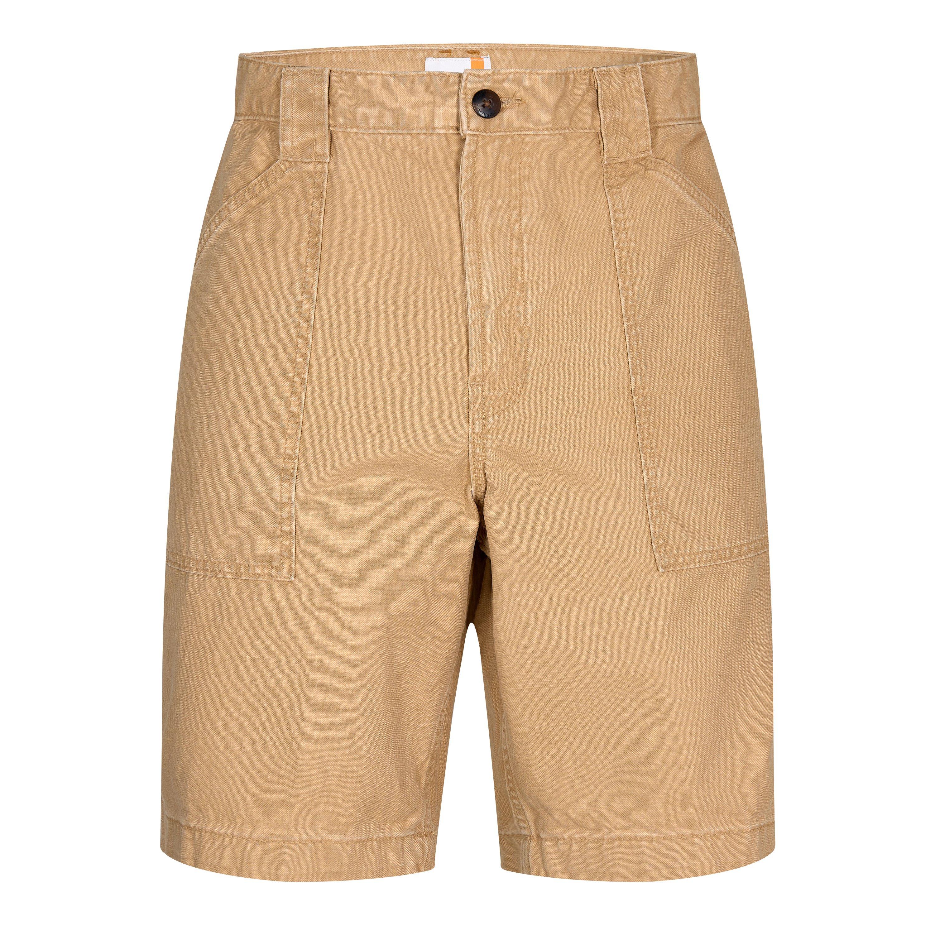 Timberland Men's Washed Canvas Fatigue Chino Shorts - Light Wheat - 32