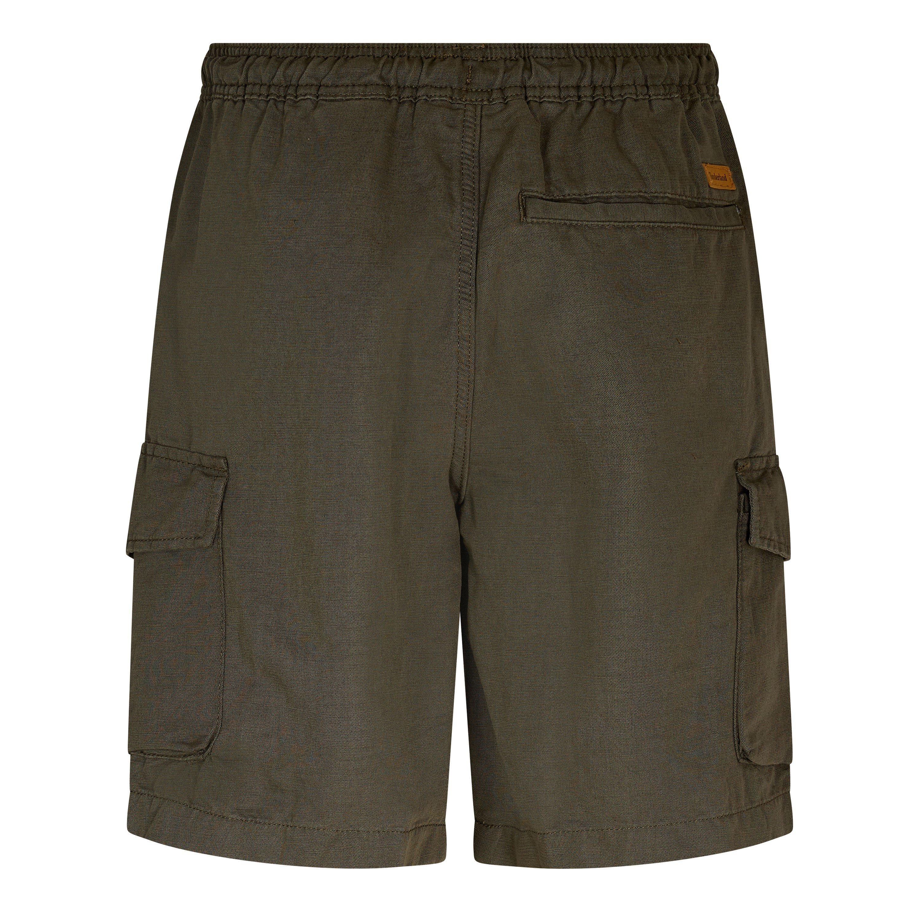 Blattgrün - Timberland - Timberland Cotton Linen Utility Short Dark Den - 2