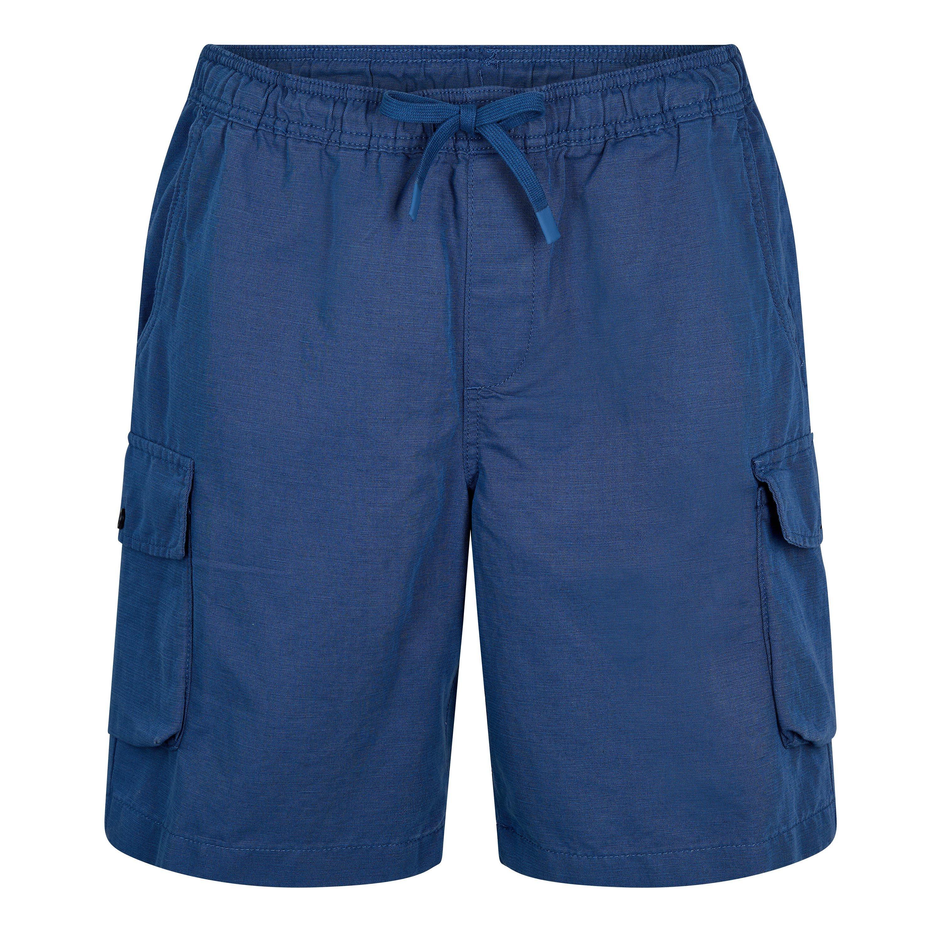 Dark Denim - Timberland - Men's Linen Utility Cotton Dark Denim Chino Shorts - 1