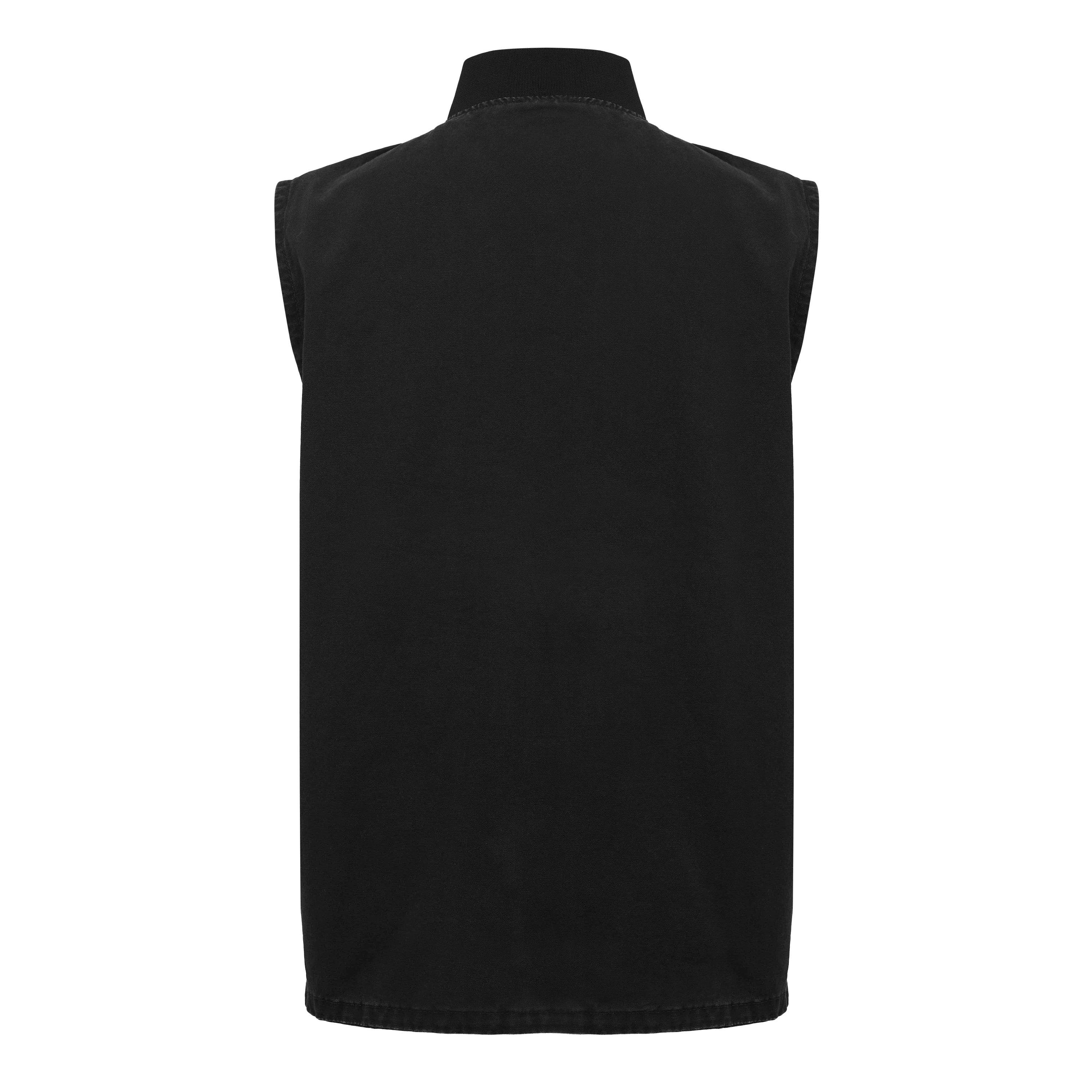 Black - Timberland - Timberland Washed Canvas Vest Black - 2