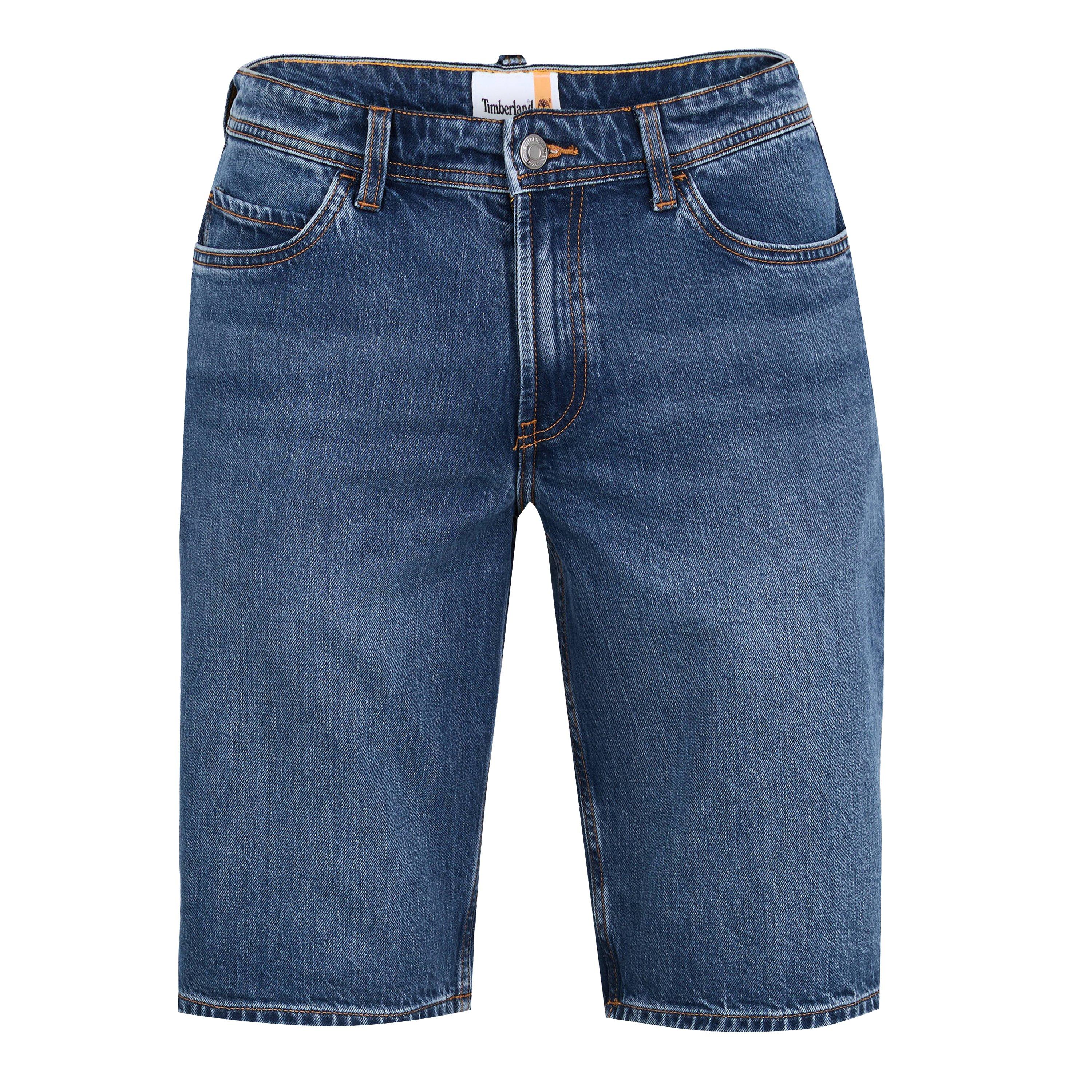 Timberland Men's Denim Light Shade Chino Shorts - Mid Indigo - 36