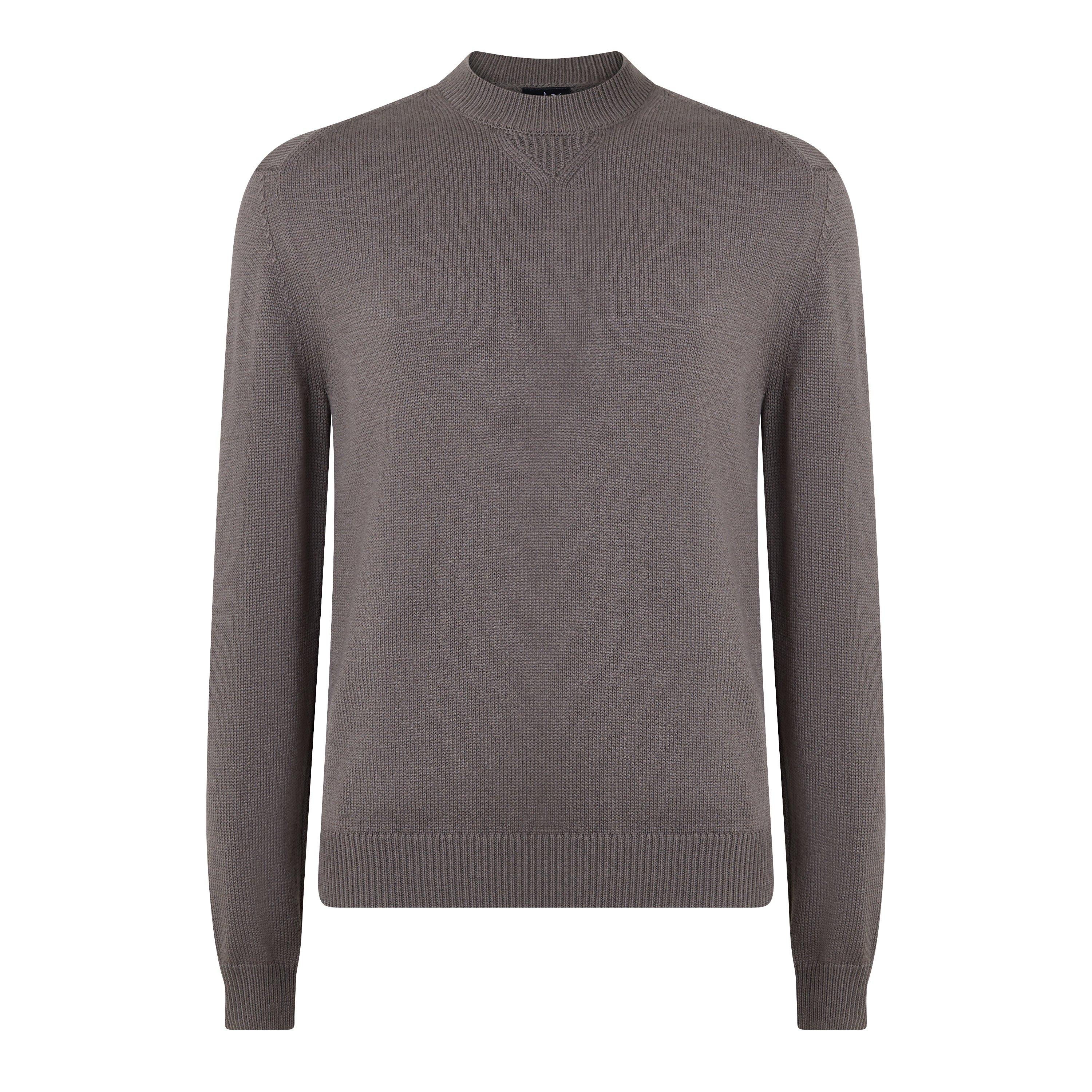 Armani Exchange Men's Crew-Neck Fine Knit Long-Sleeve Jumper - Falcon - S