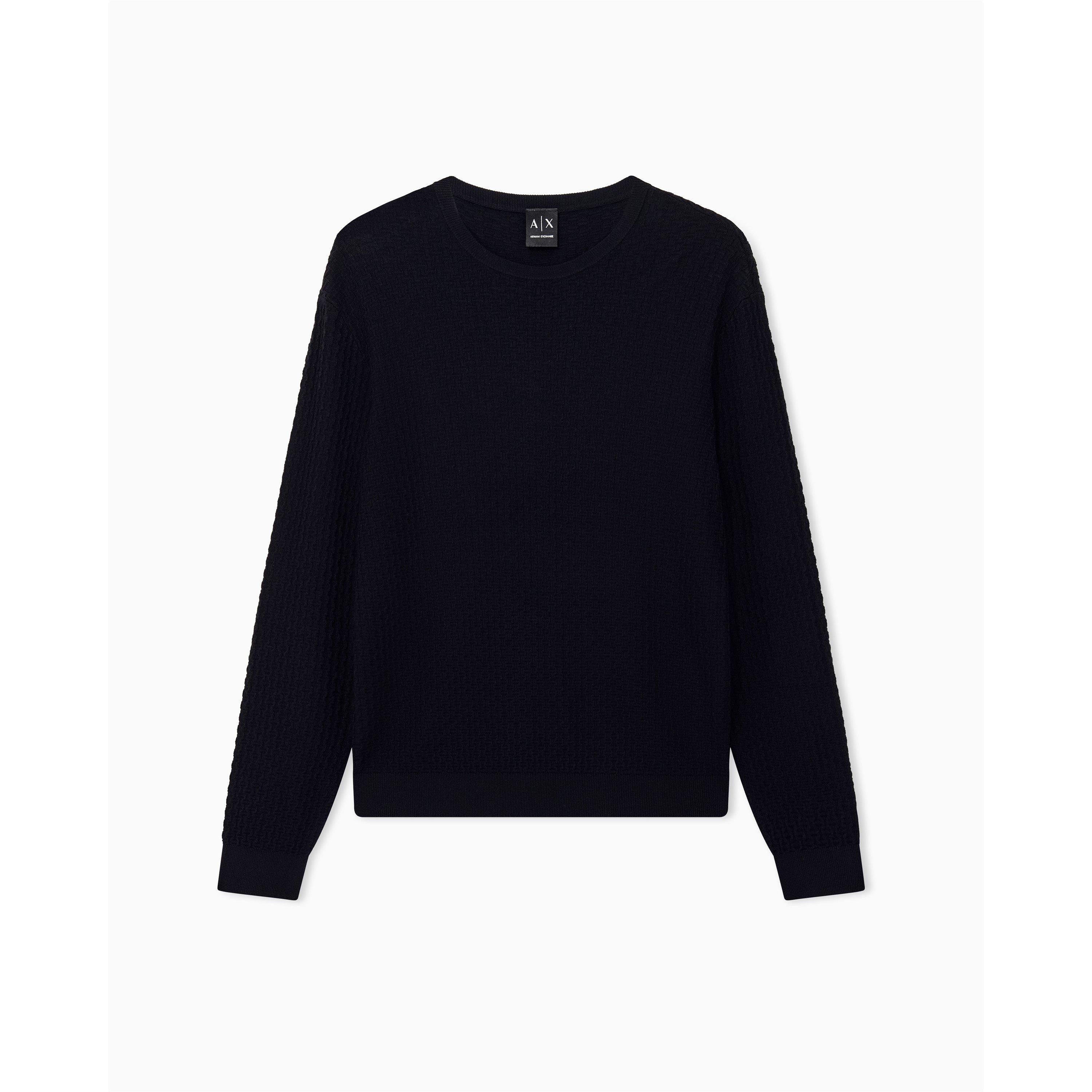 Deep Navy Chain - Armani Exchange - Armani Exchange Pullover - 4