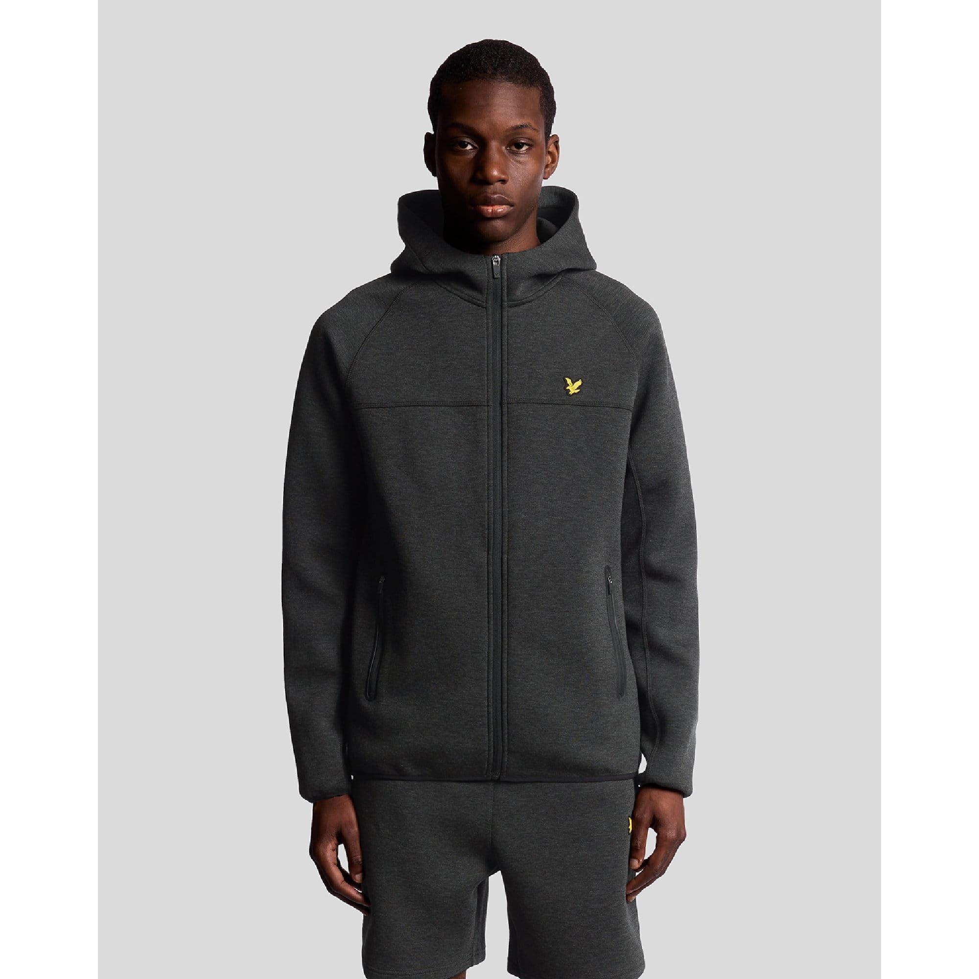 Black - Lyle and Scott - Neoprene Track Top - 1