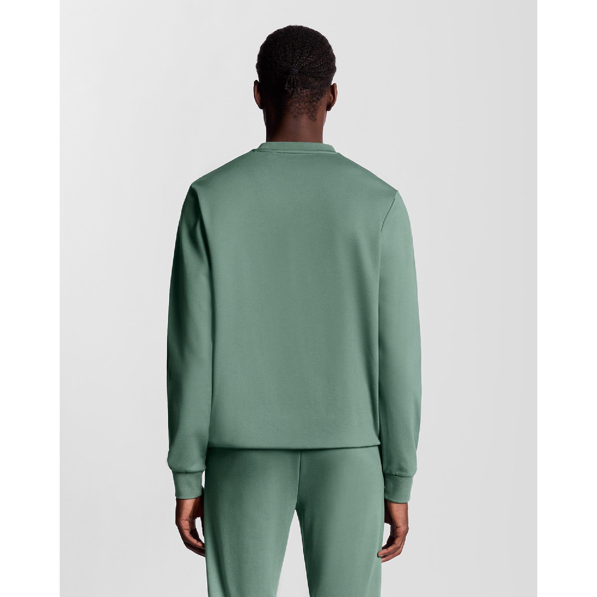 Green - Lyle and Scott - Crewneck Fly Fleece - 4