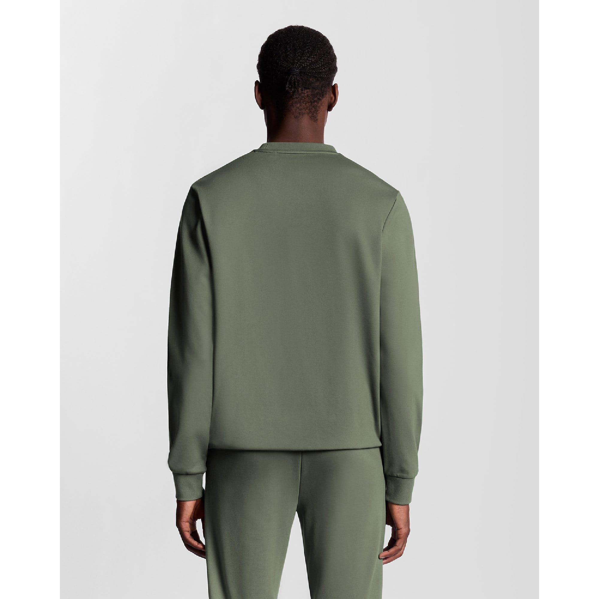 Green - Lyle and Scott - Crewneck Fly Fleece - 4