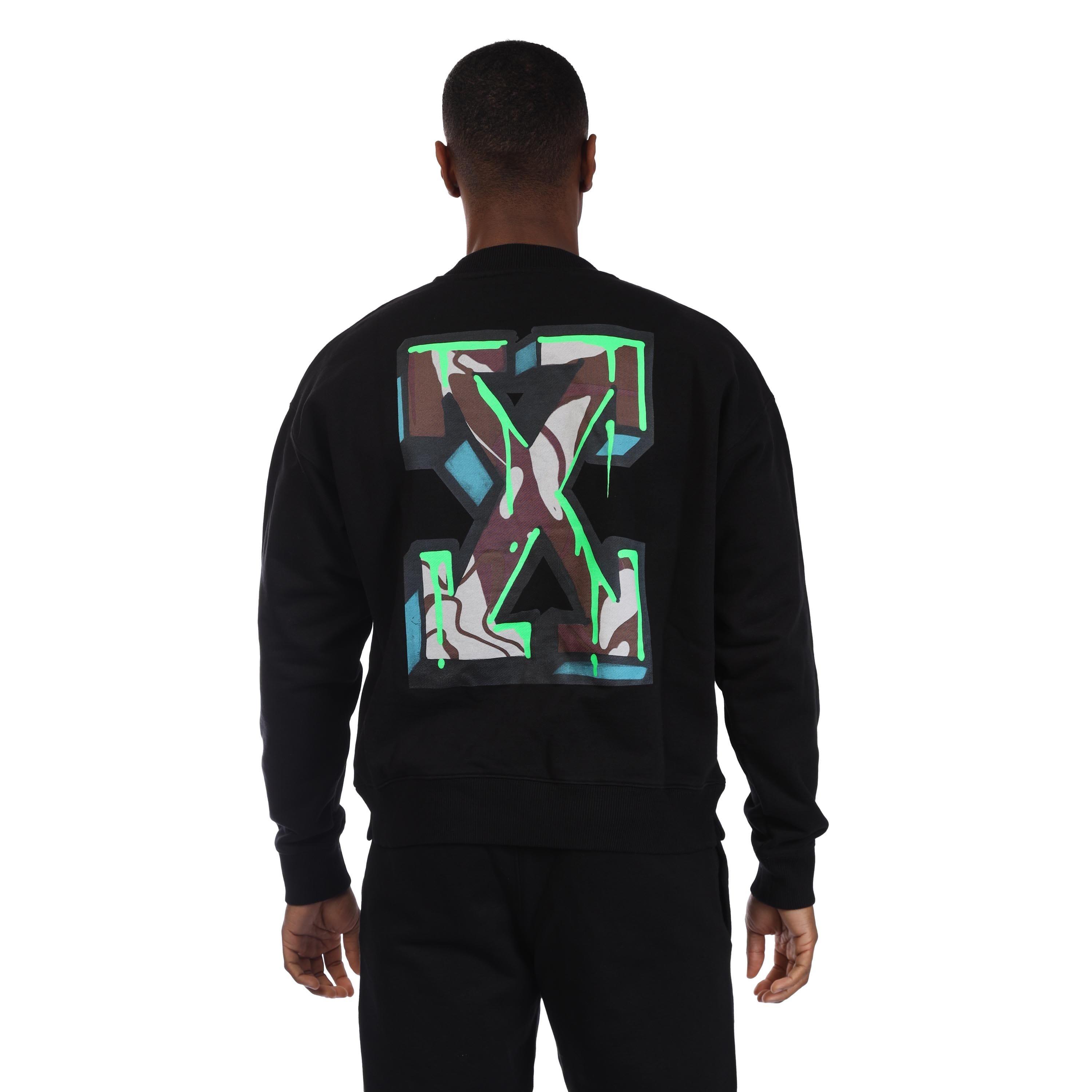 Black-White - Off White - Neen Arrow Skate Crewneck Sweatshirt - 2