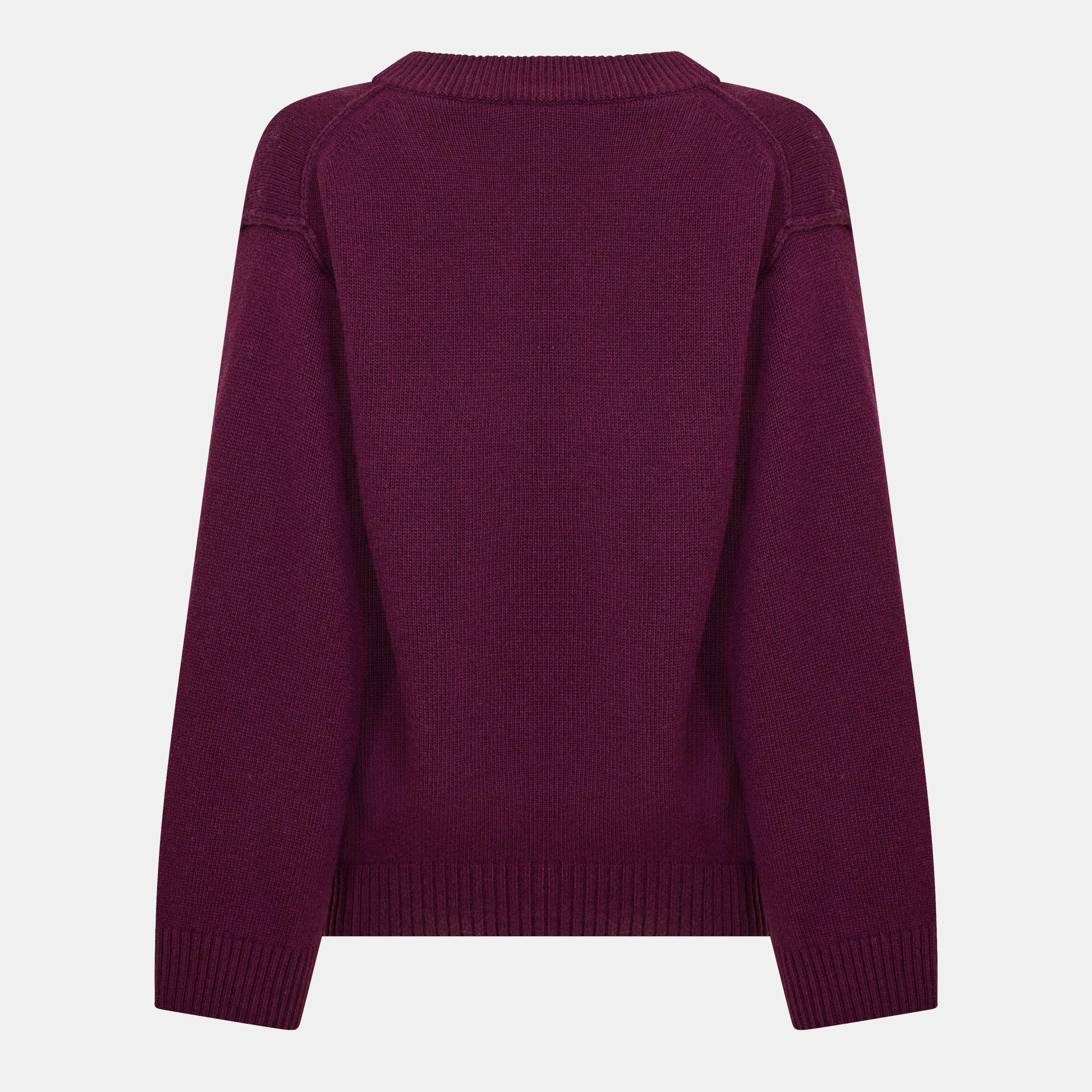 Burgundy - Ganni - Ganni Wl Mix VN Jmp Ld62 - 2