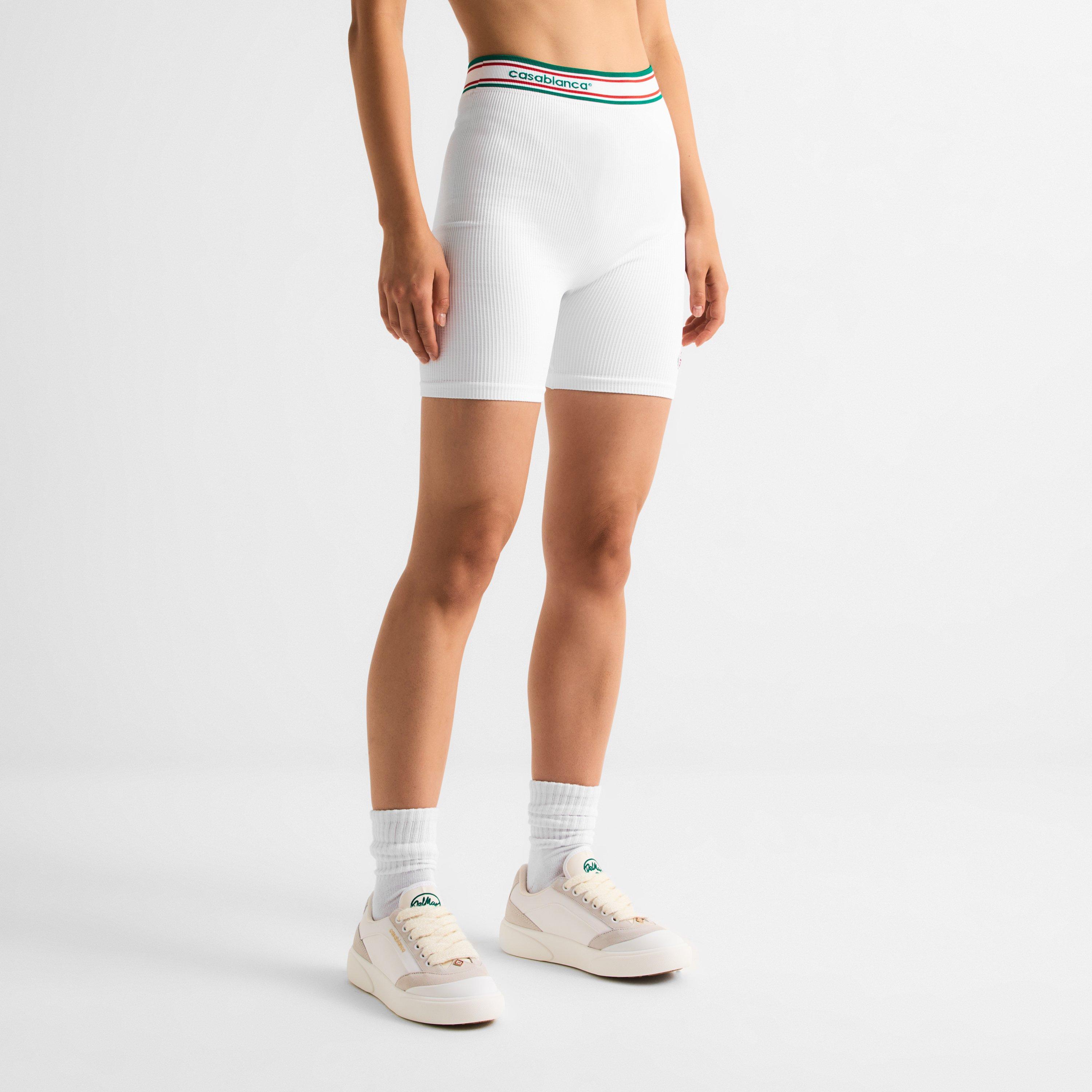 White - Casablanca - Women's Seamless Woven Tracksuit Shorts - 3