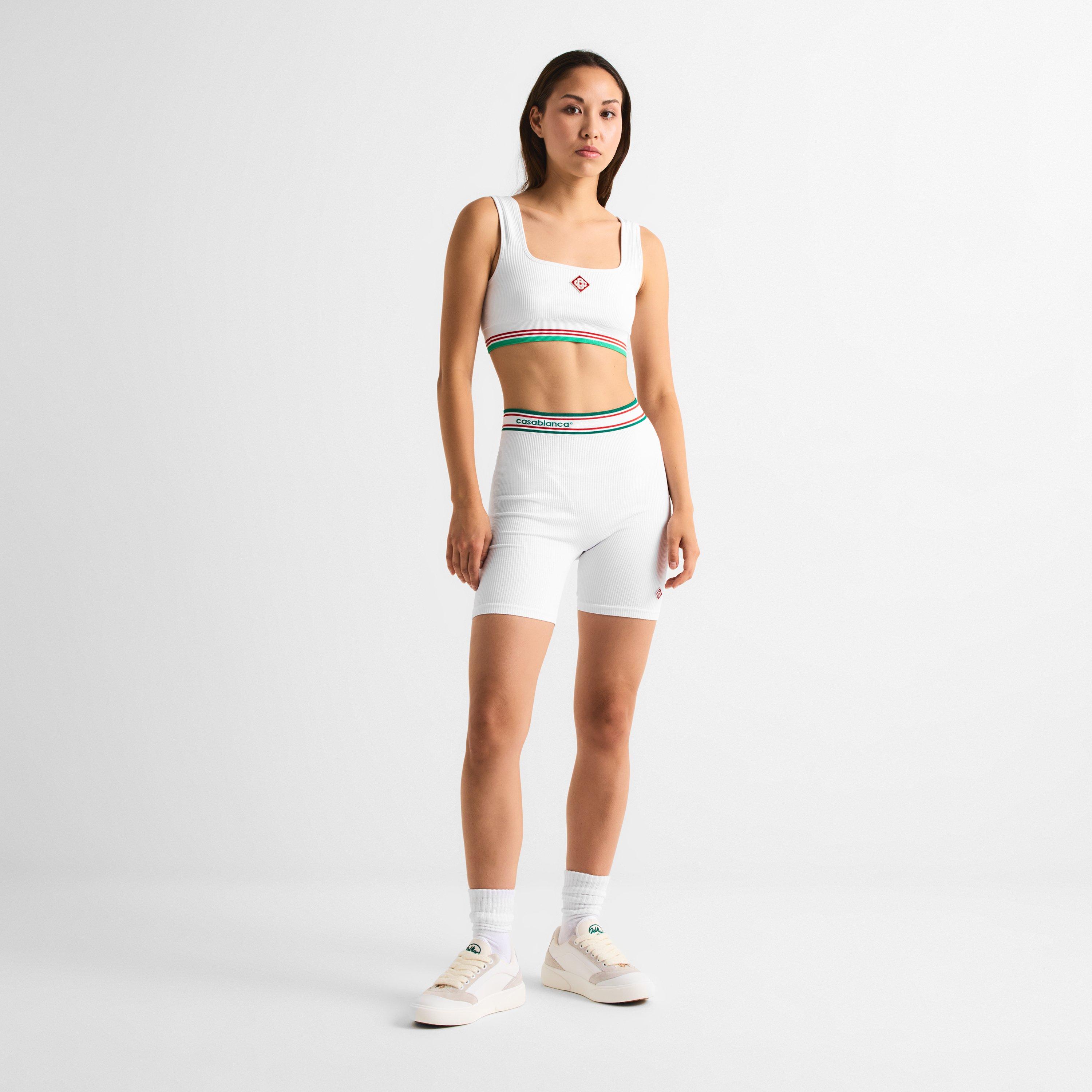 White - Casablanca - Women's Seamless Woven Tracksuit Shorts - 6