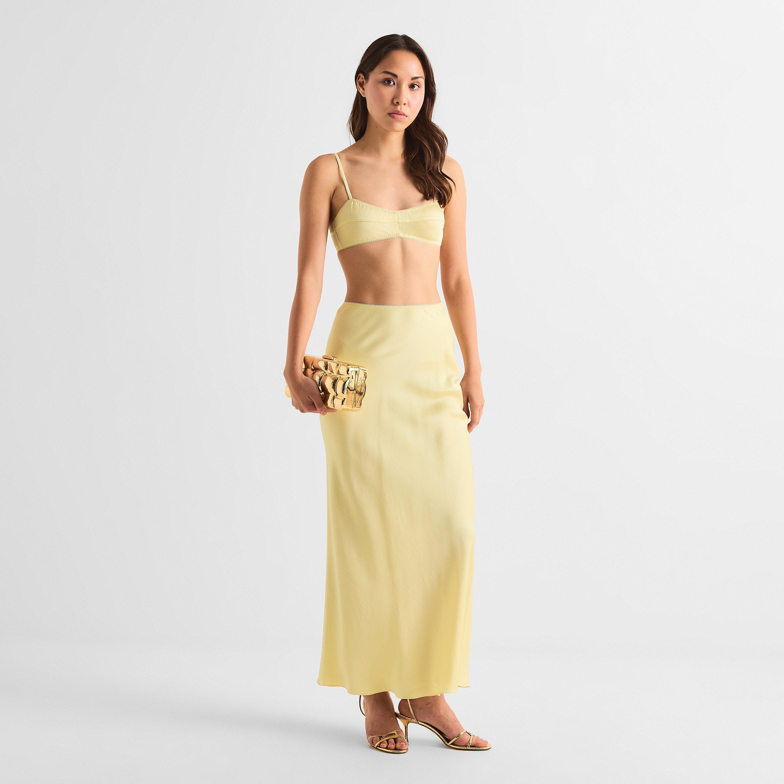 Yellow - Anna October - Women's Lesya Midi Skirt - 6