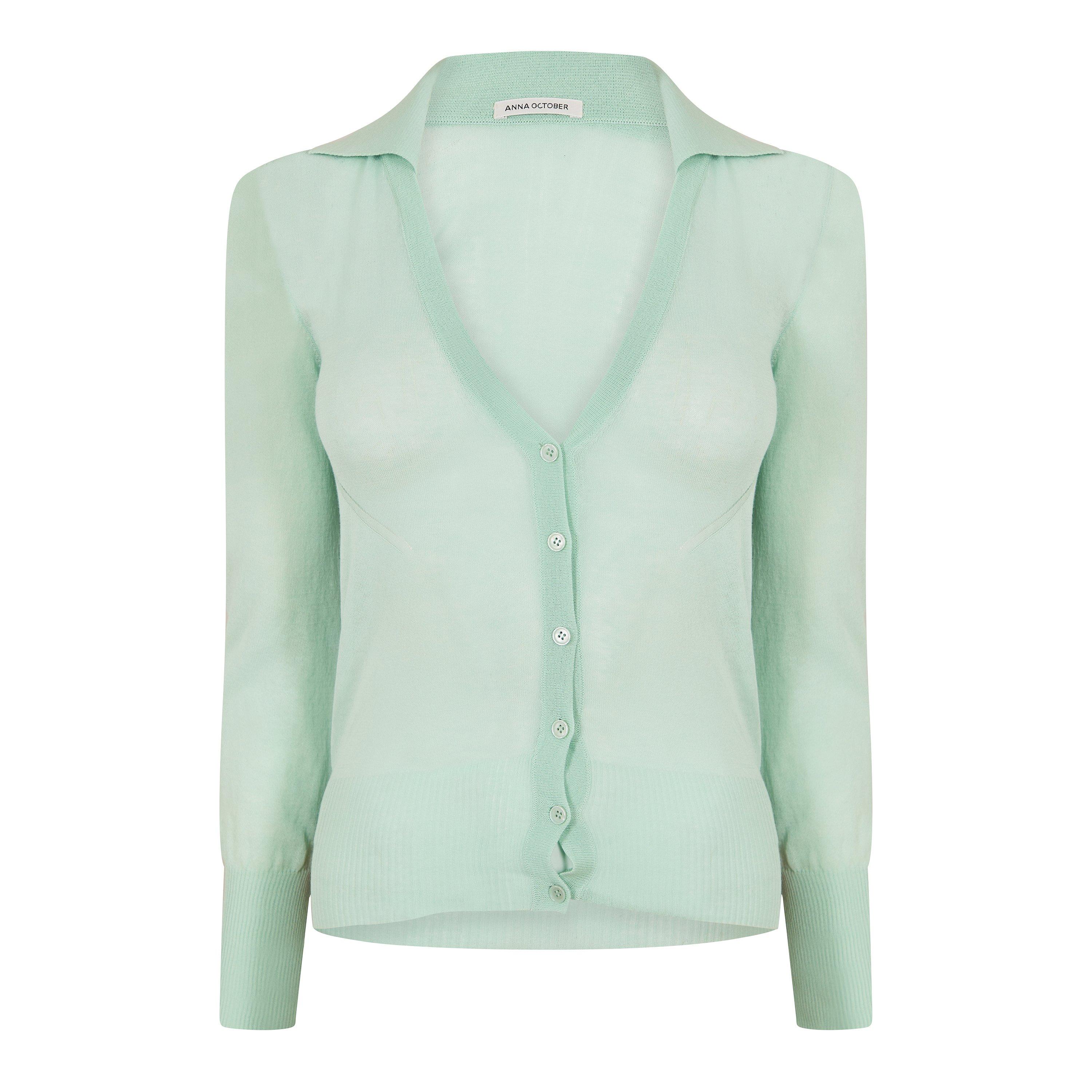 Mint - Anna October - Women's Ensley Cardigan - 1