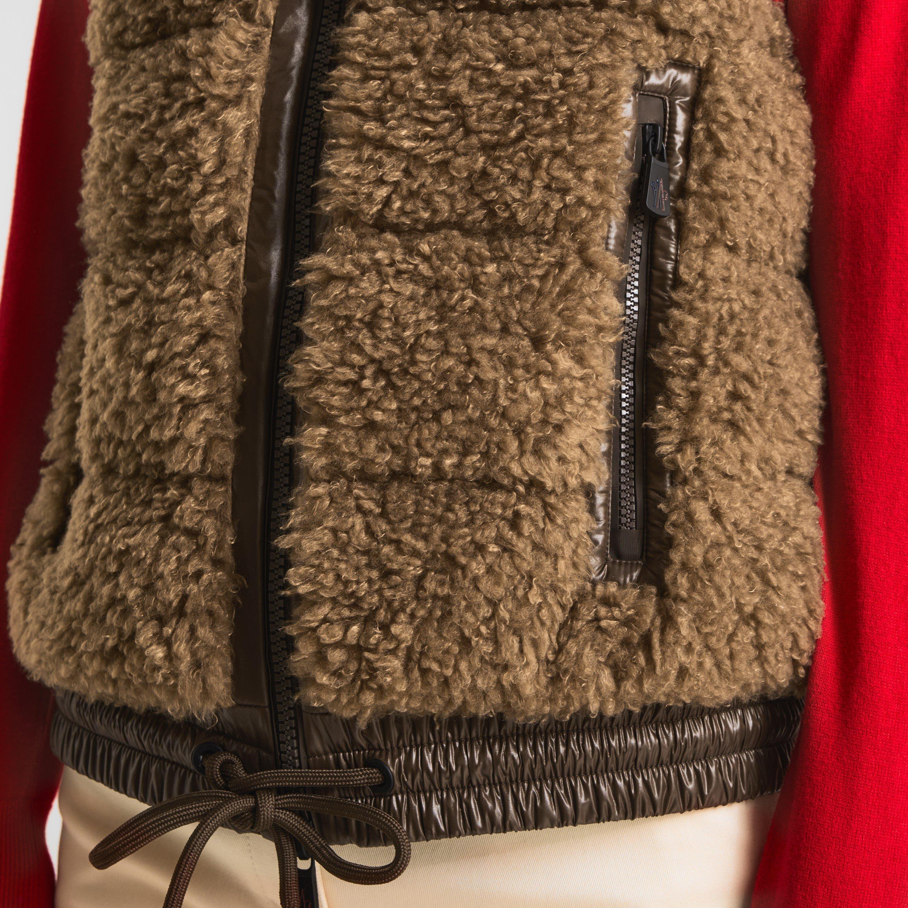 Chocolate 224 - Moncler - Women's Teddy Vest Fleece Gilet - 5