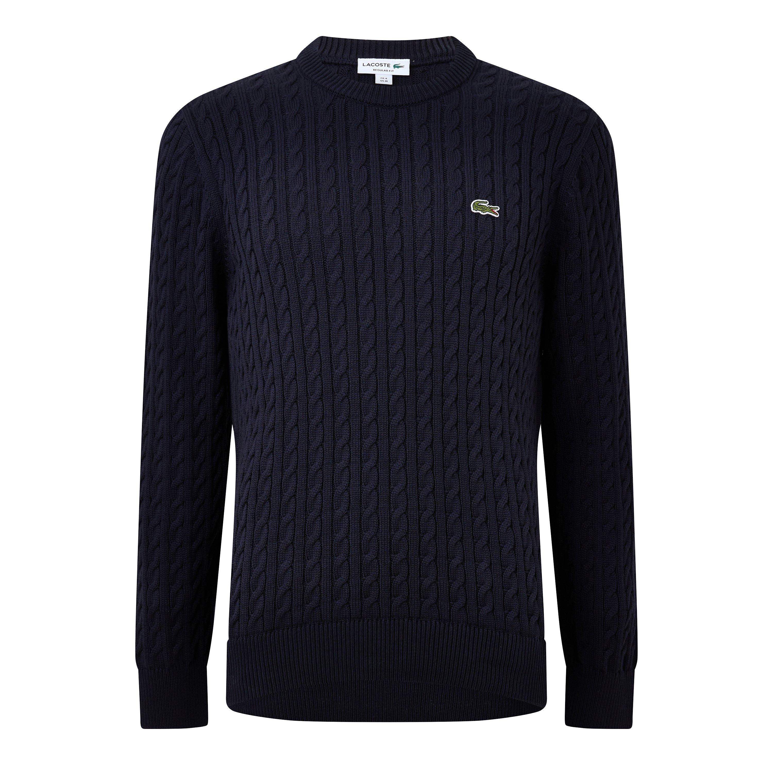 Navy 802 - Lacoste - Lacoste Cable Knt Cr Sn64 - 1