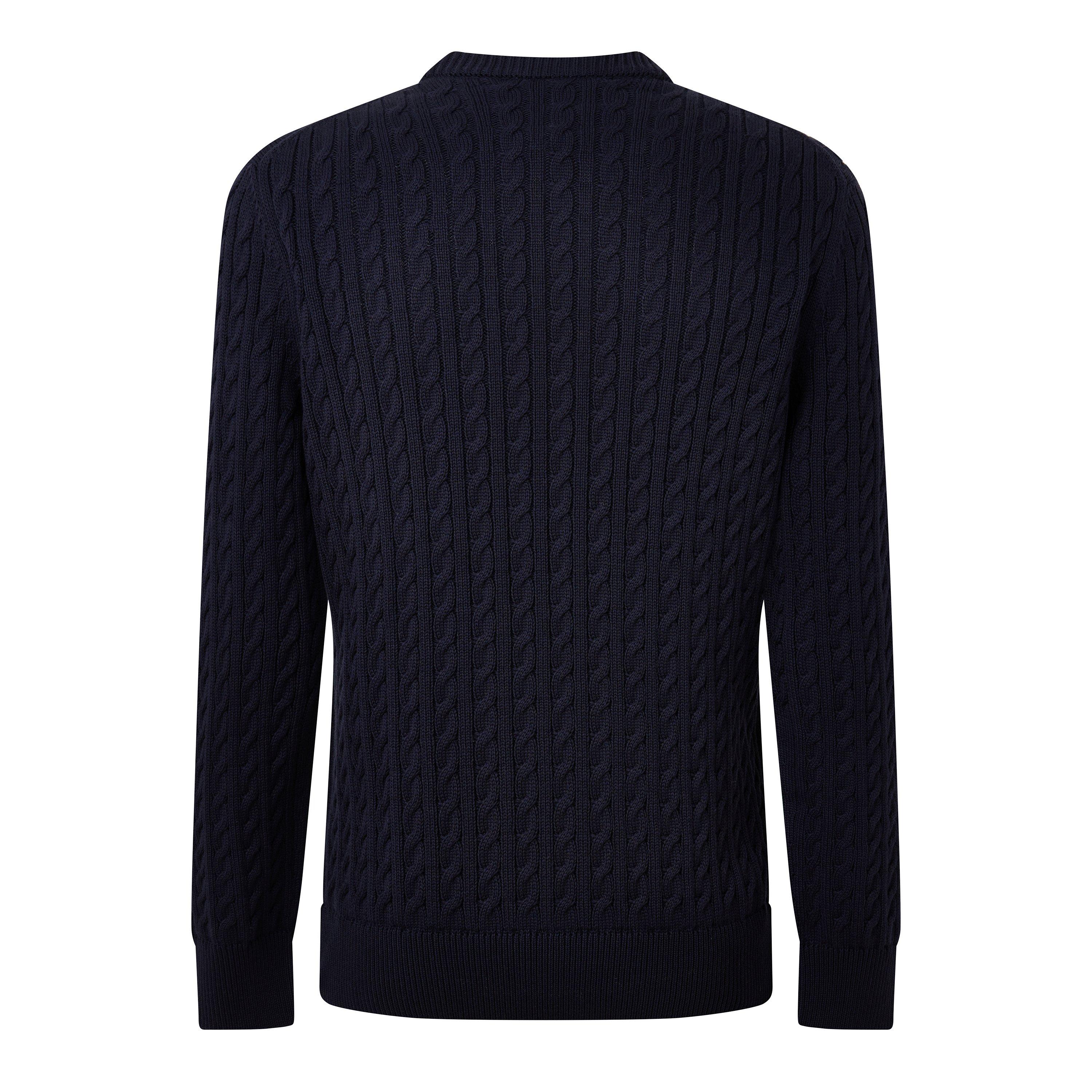 Navy 802 - Lacoste - Lacoste Cable Knt Cr Sn64 - 2