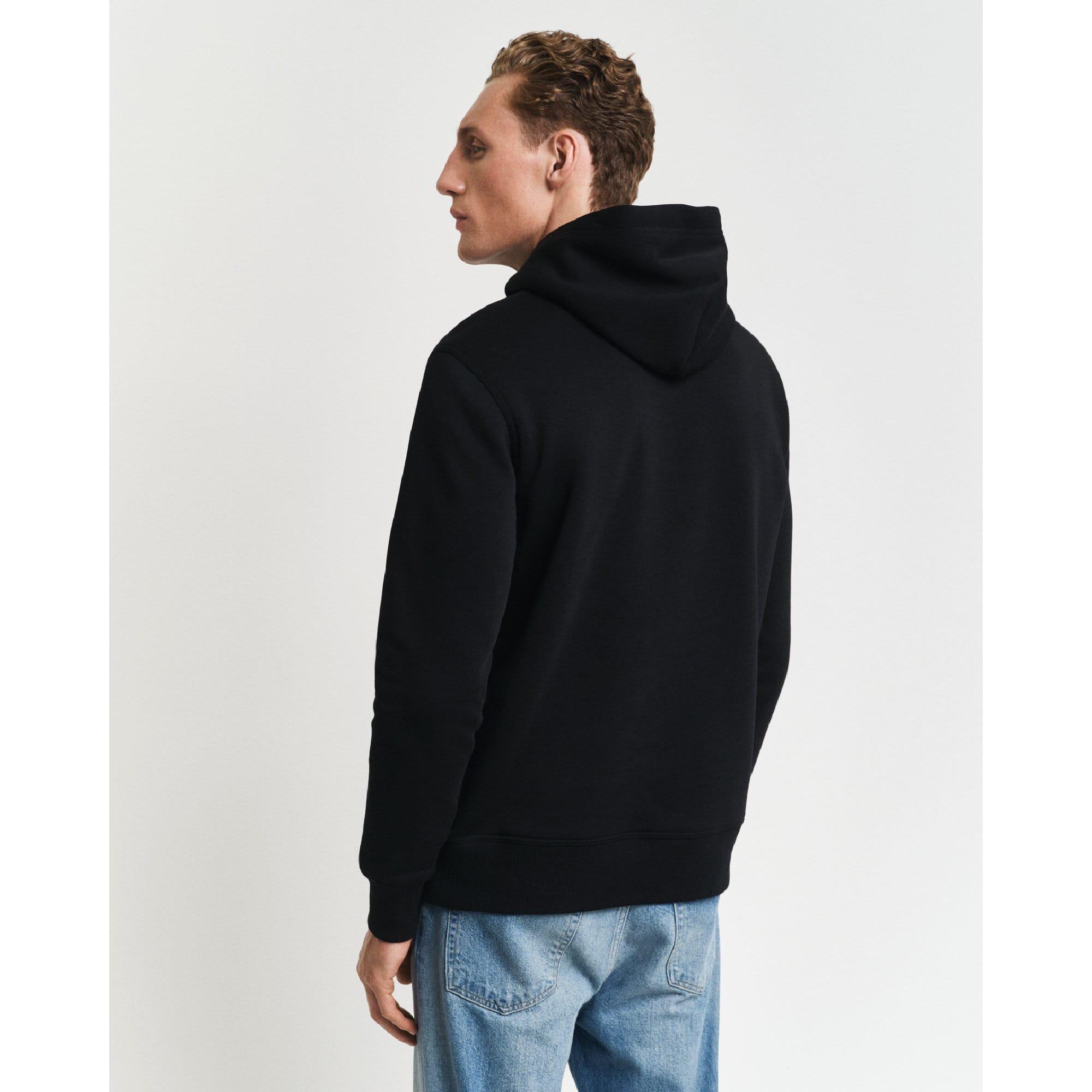 Black - Gant - Medium Archive Shield Hoodie - 2