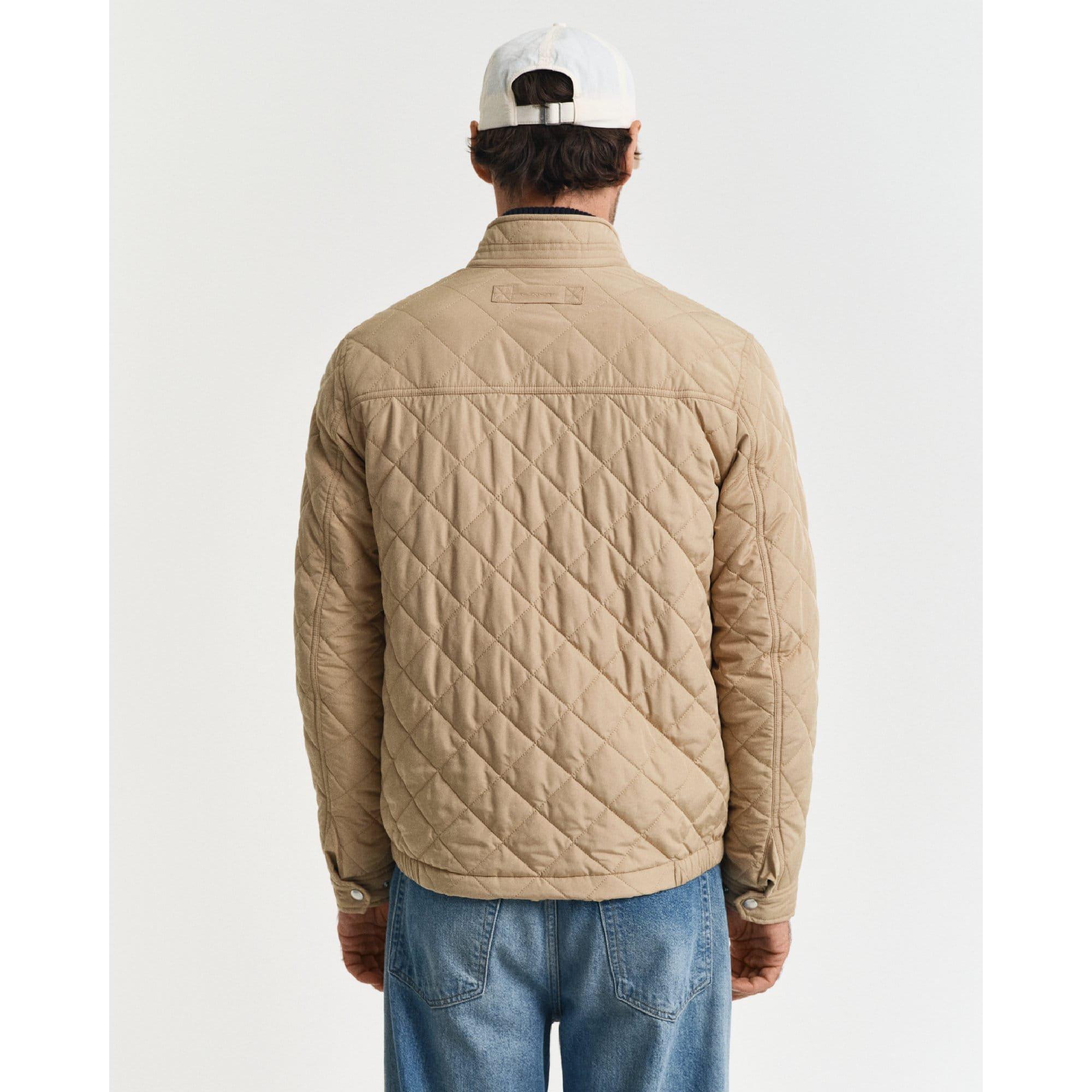 Khaki - Gant - Quilted Windcheater Jacket - 2