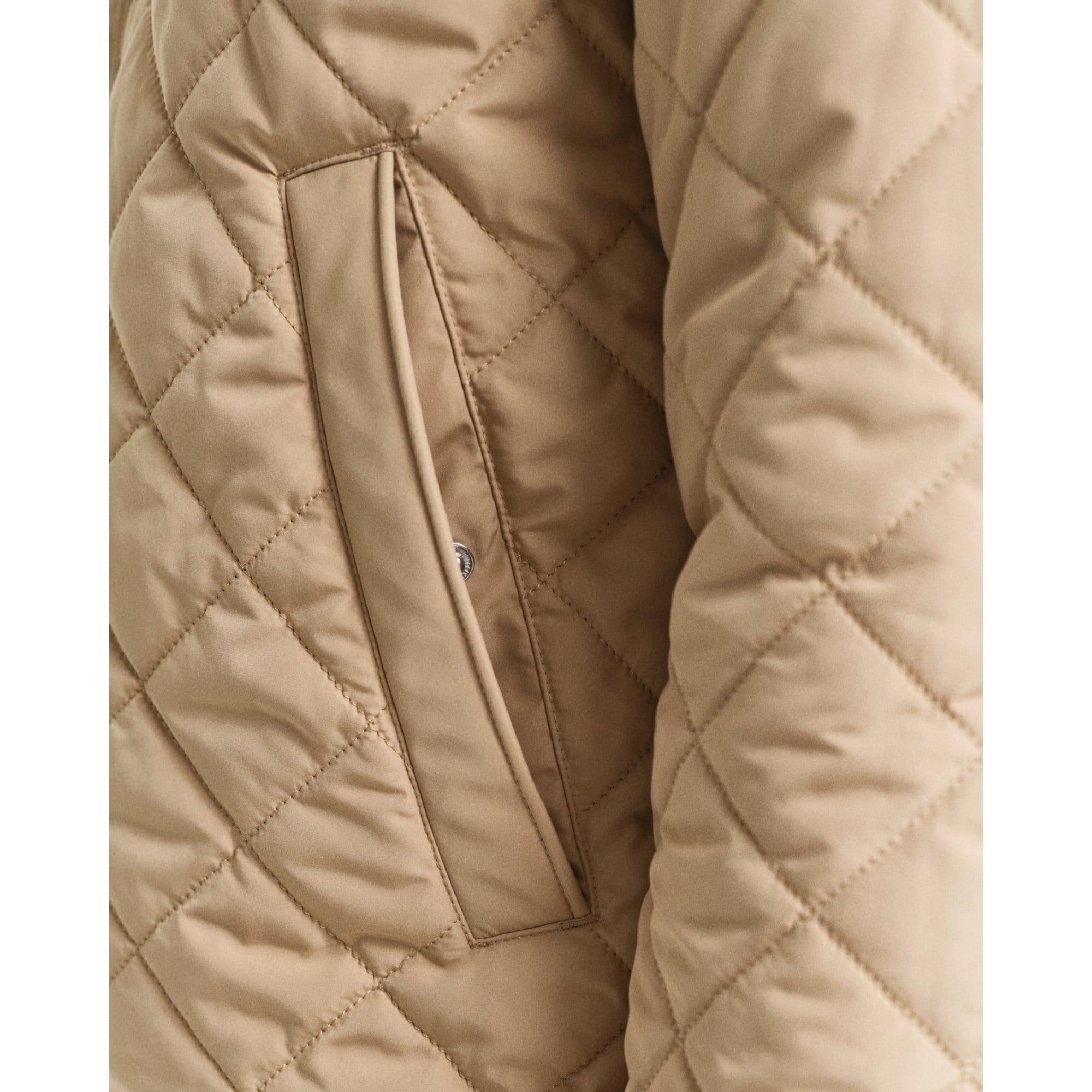 Khaki - Gant - Quilted Windcheater Jacket - 3
