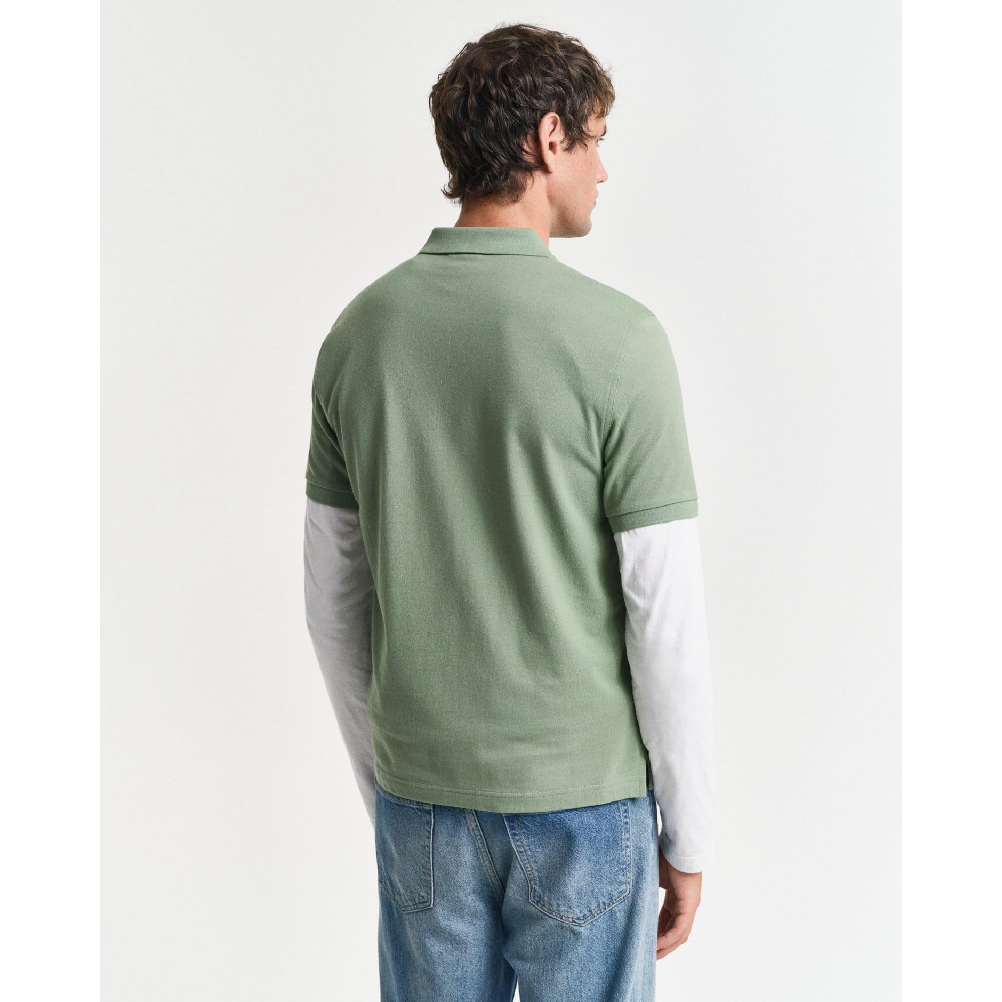Green - Gant - Regular-Fit Shield Piqu¿ Polo Shirt - 2