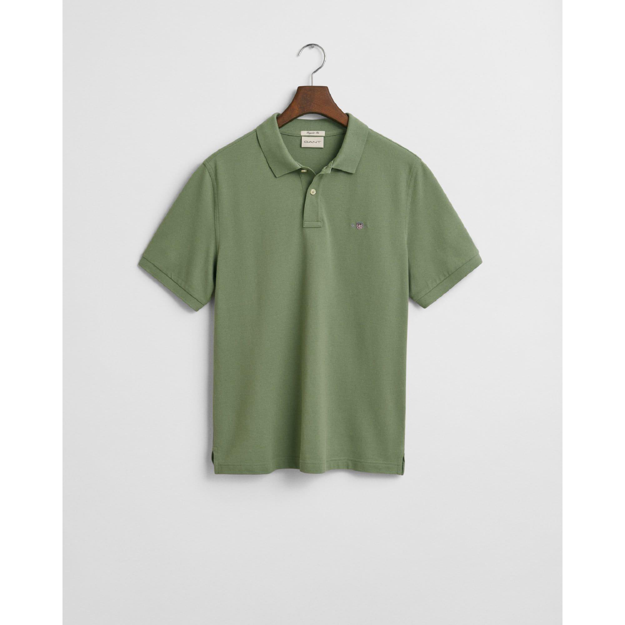 Green - Gant - Regular-Fit Shield Piqu¿ Polo Shirt - 5