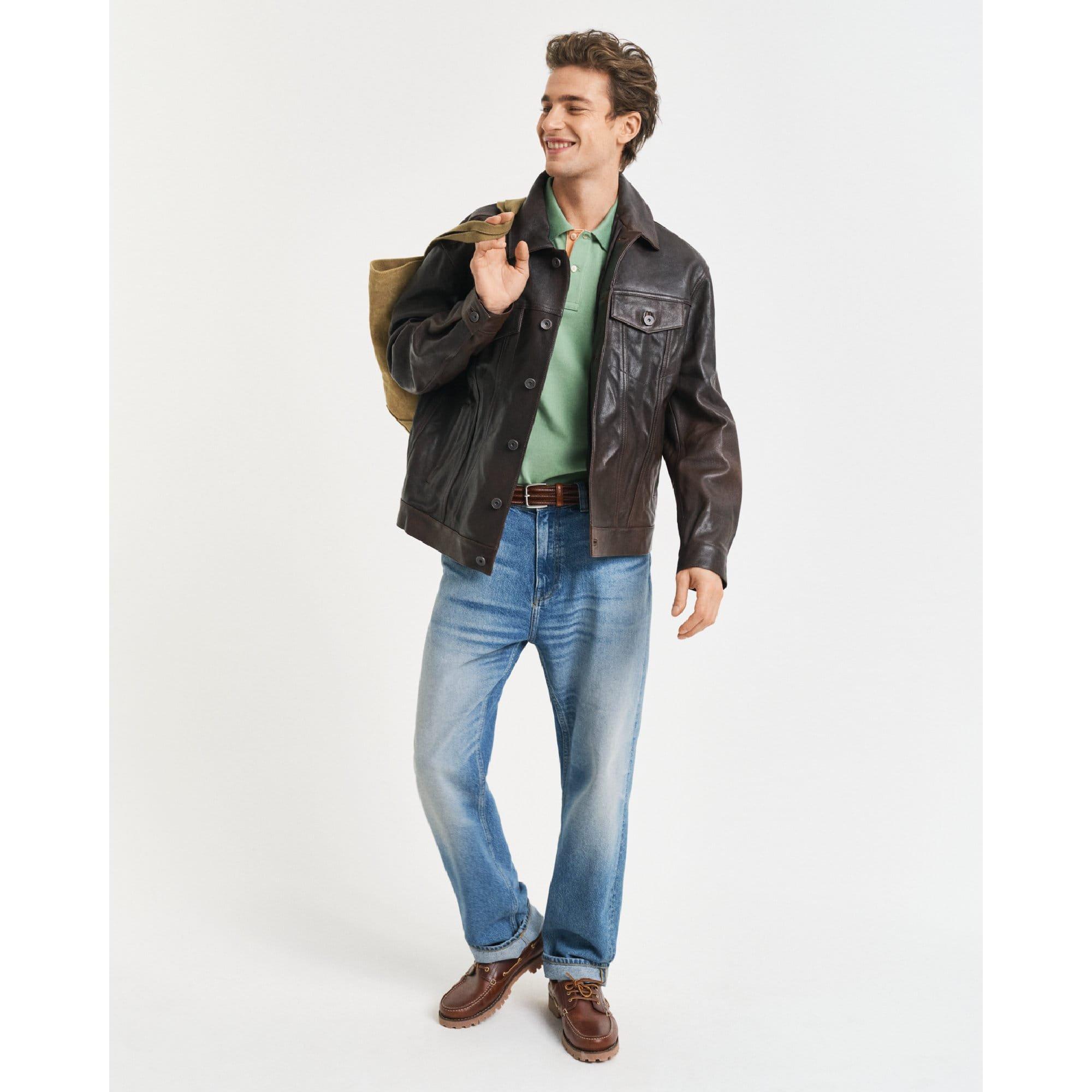 Green - Gant - Contrast Piqu¿ Polo Shirt - 4