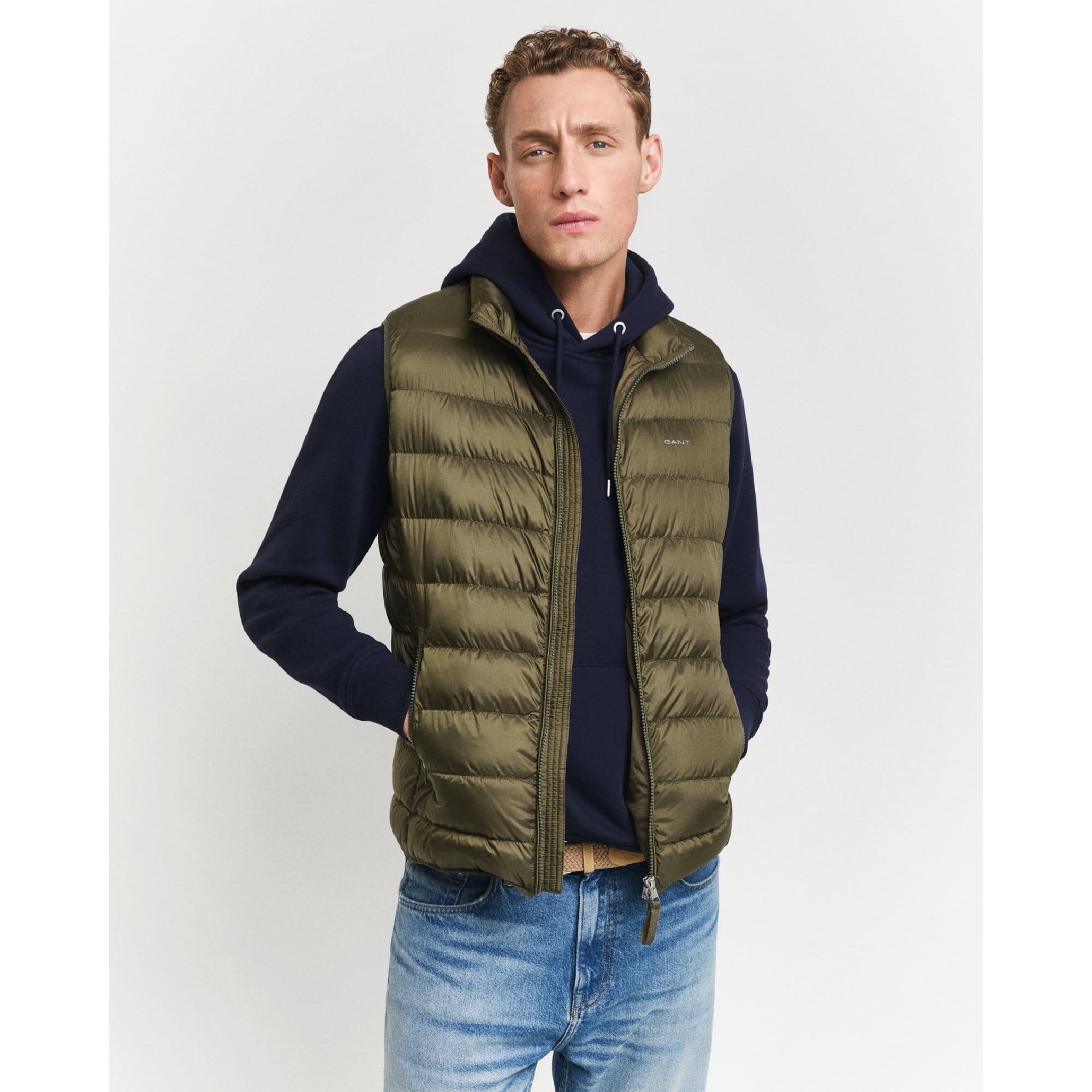 Green - Gant - Light Down Gilet - 1