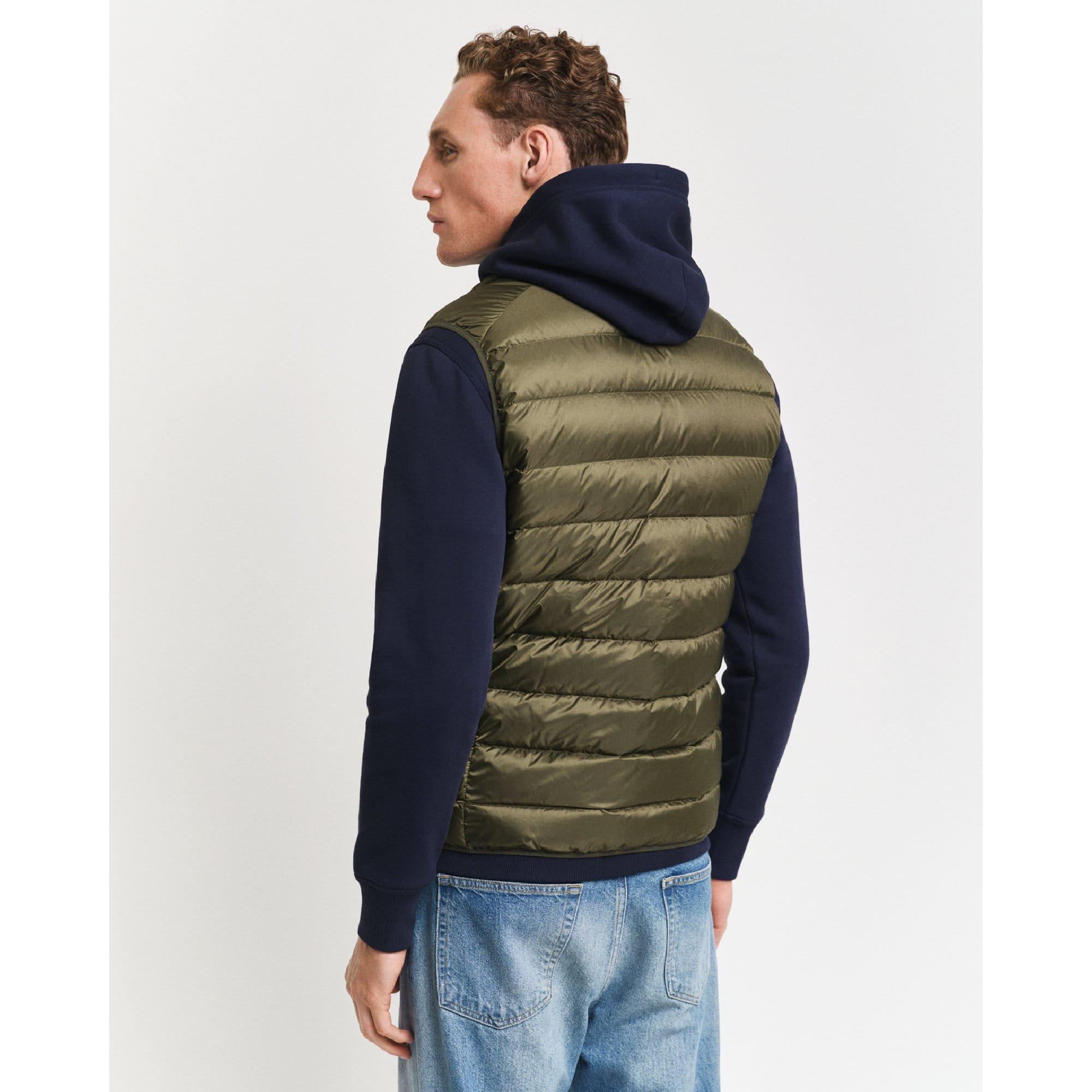 Green - Gant - Light Down Gilet - 2