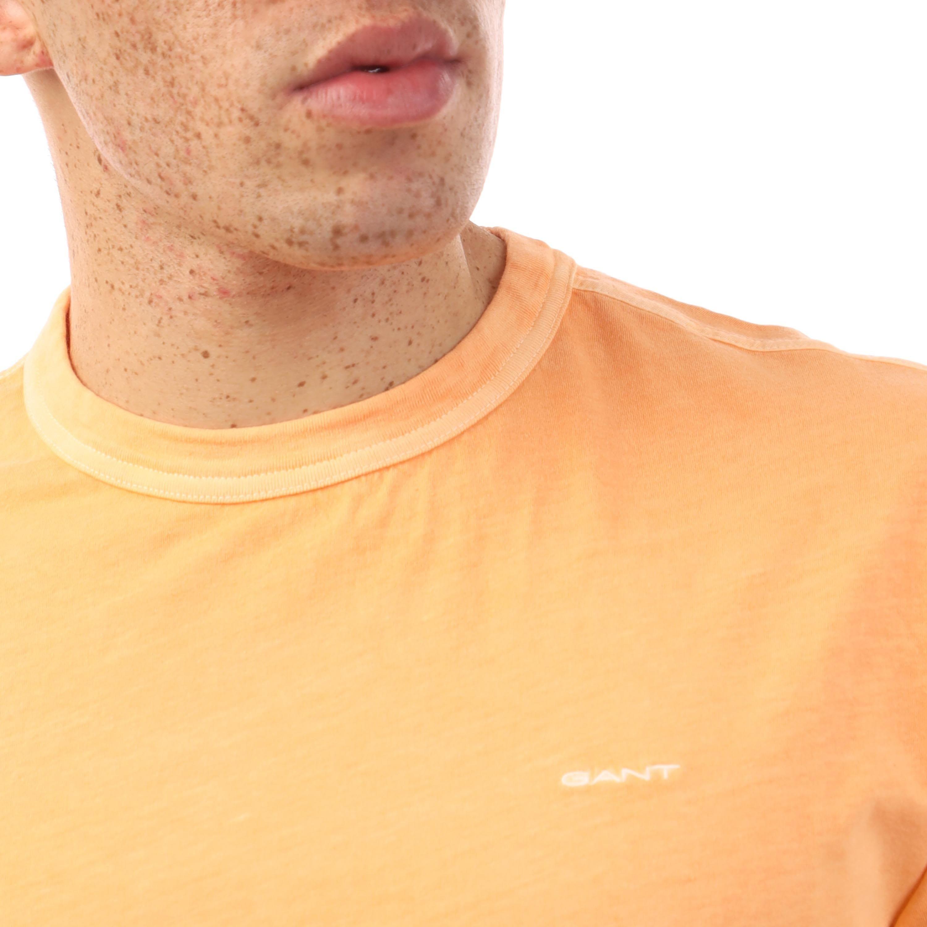 Orange - Gant - Sunfaded T-Shirt - 2