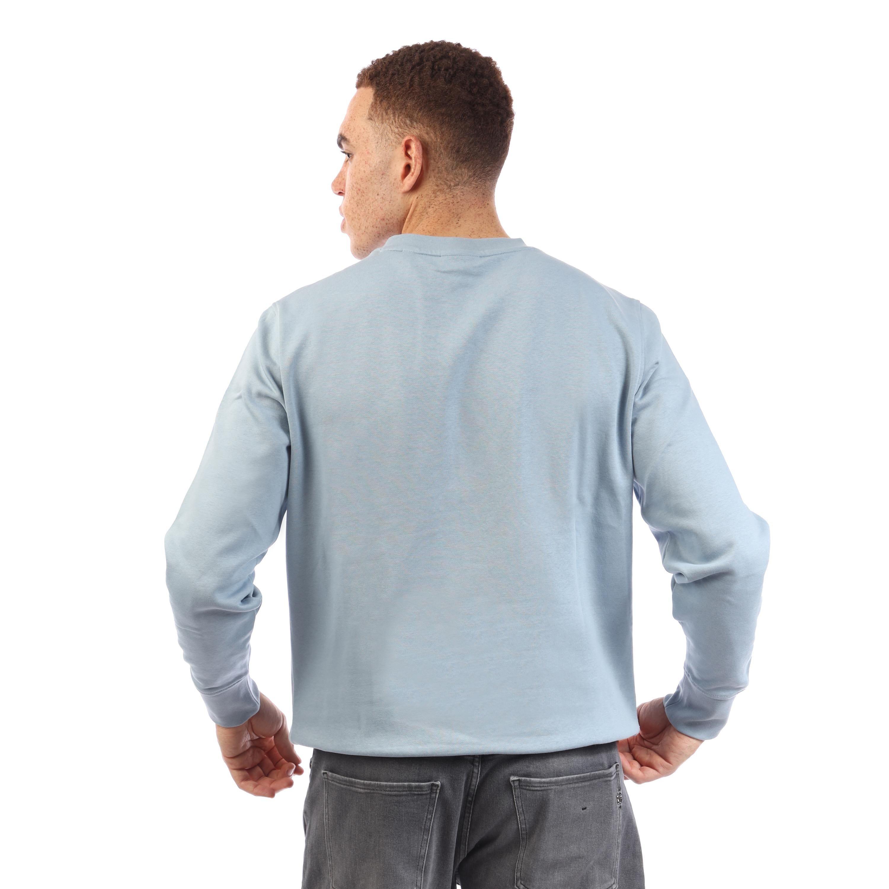 Blue - Gant - Shield Logo Crewneck Sweatshirt - 3