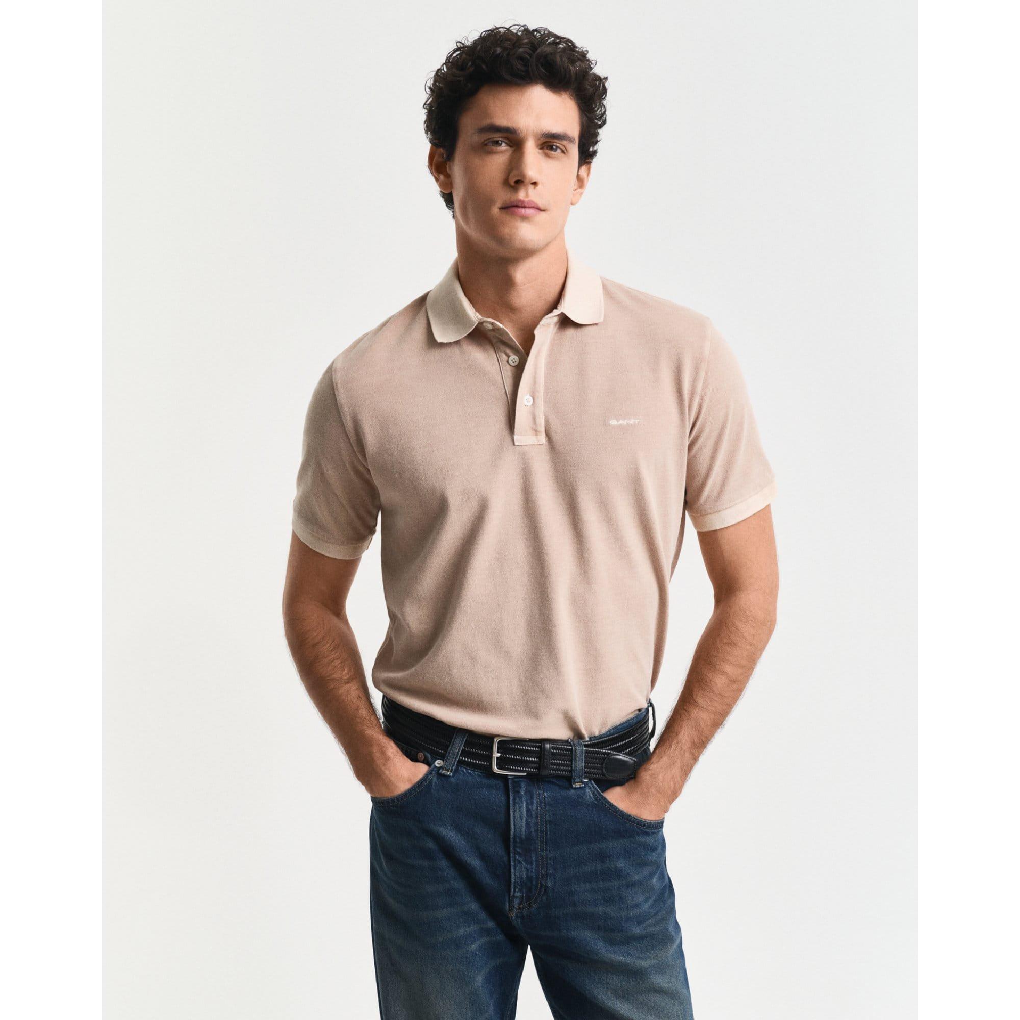 Gant Sunfaded Piqu¿ Polo Shirt - Sand - XL