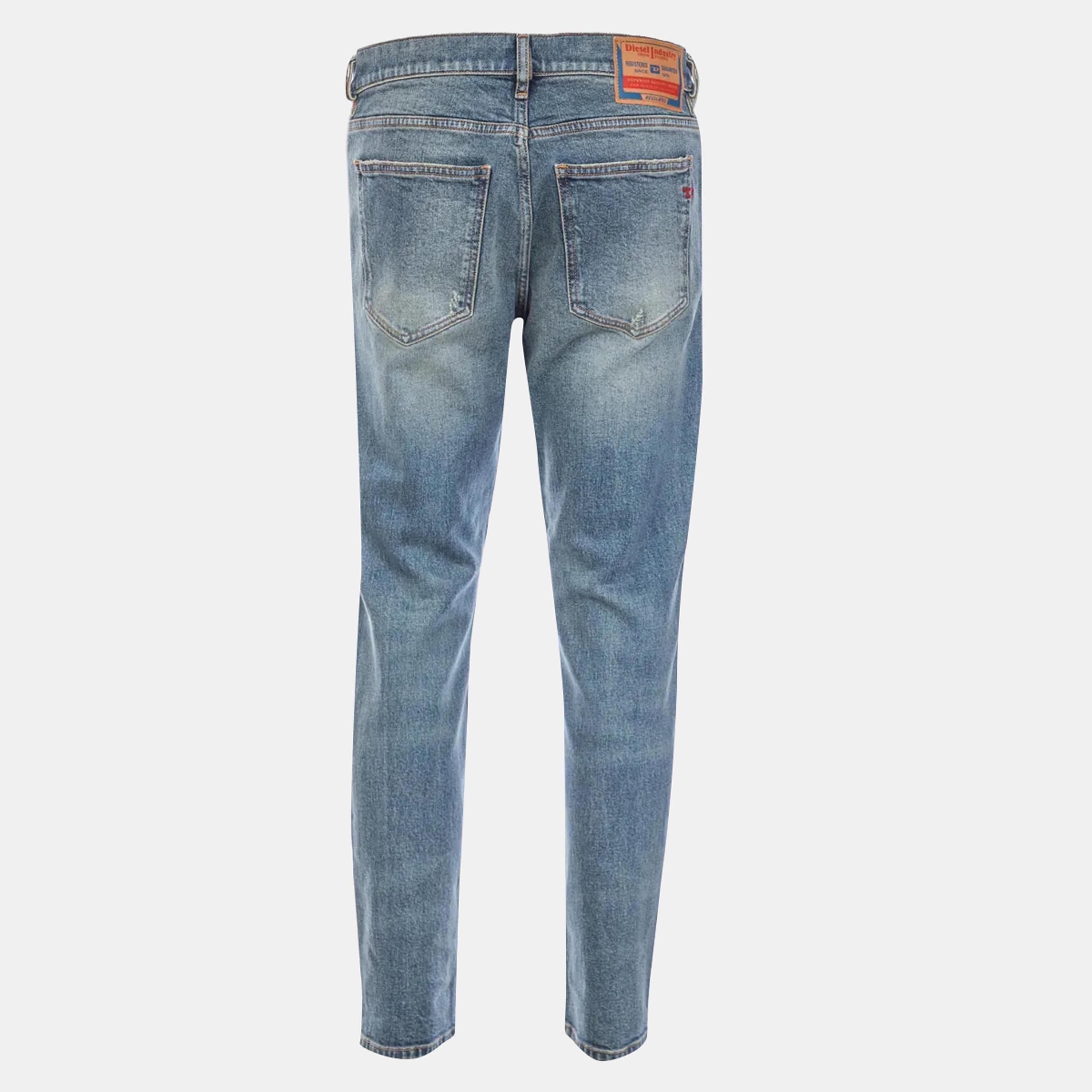 Blue - Diesel - 2019 D-Strukt Slim-Fit Jeans - 2