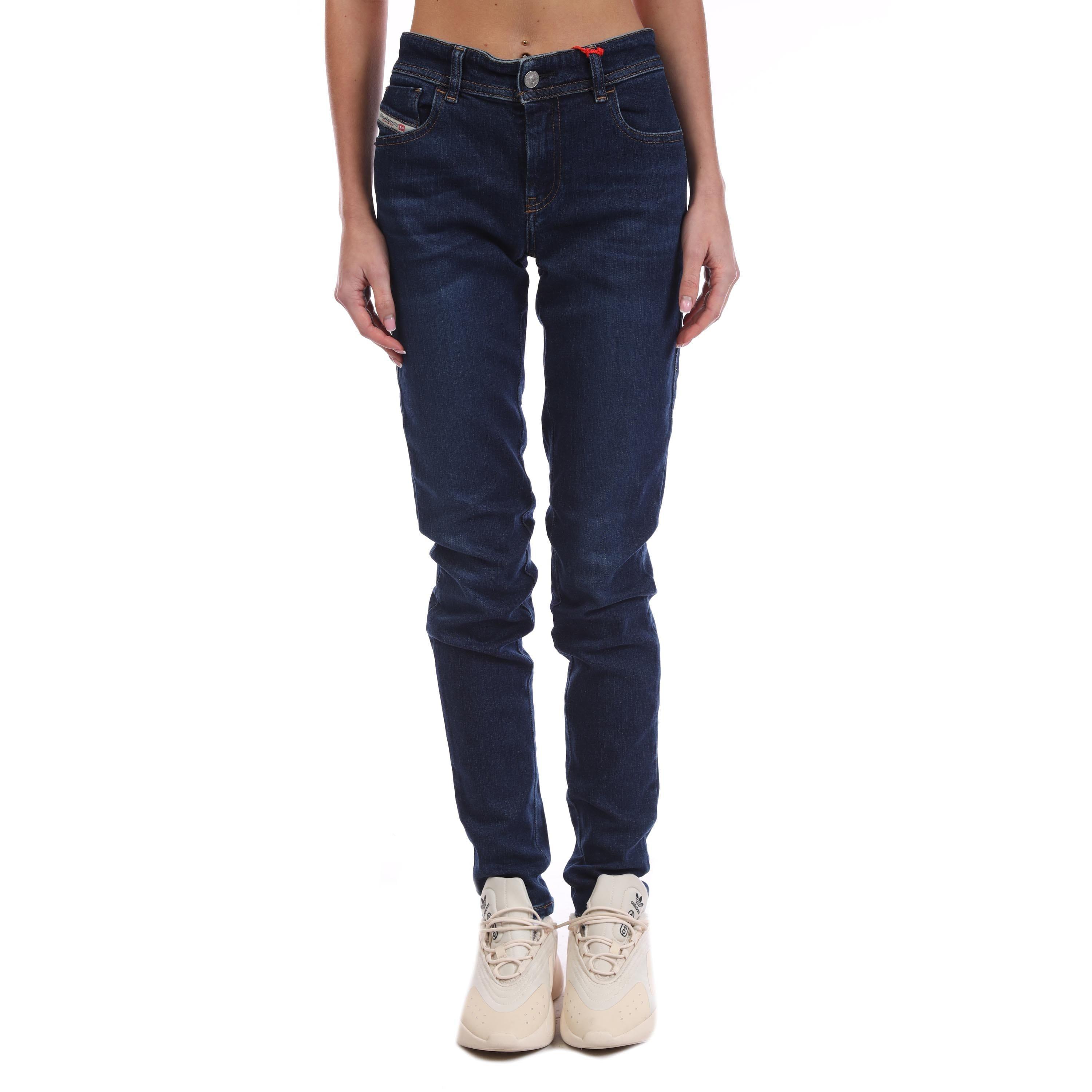 Blue - Diesel - 2018 Slandy-Low Skinny-Fit Jeans - 1