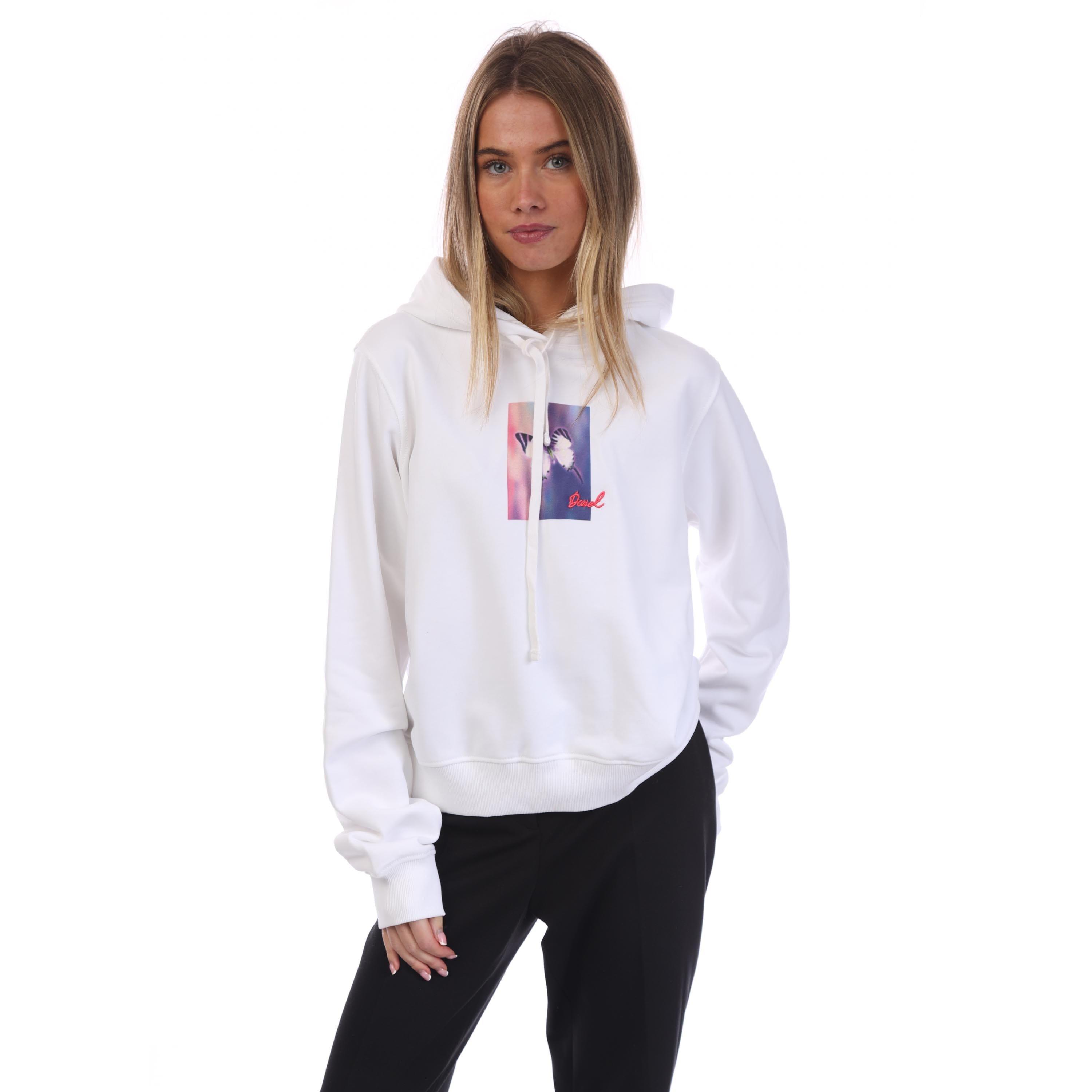 White - Diesel - F-Reggy Hooded Sweatshirt - 1