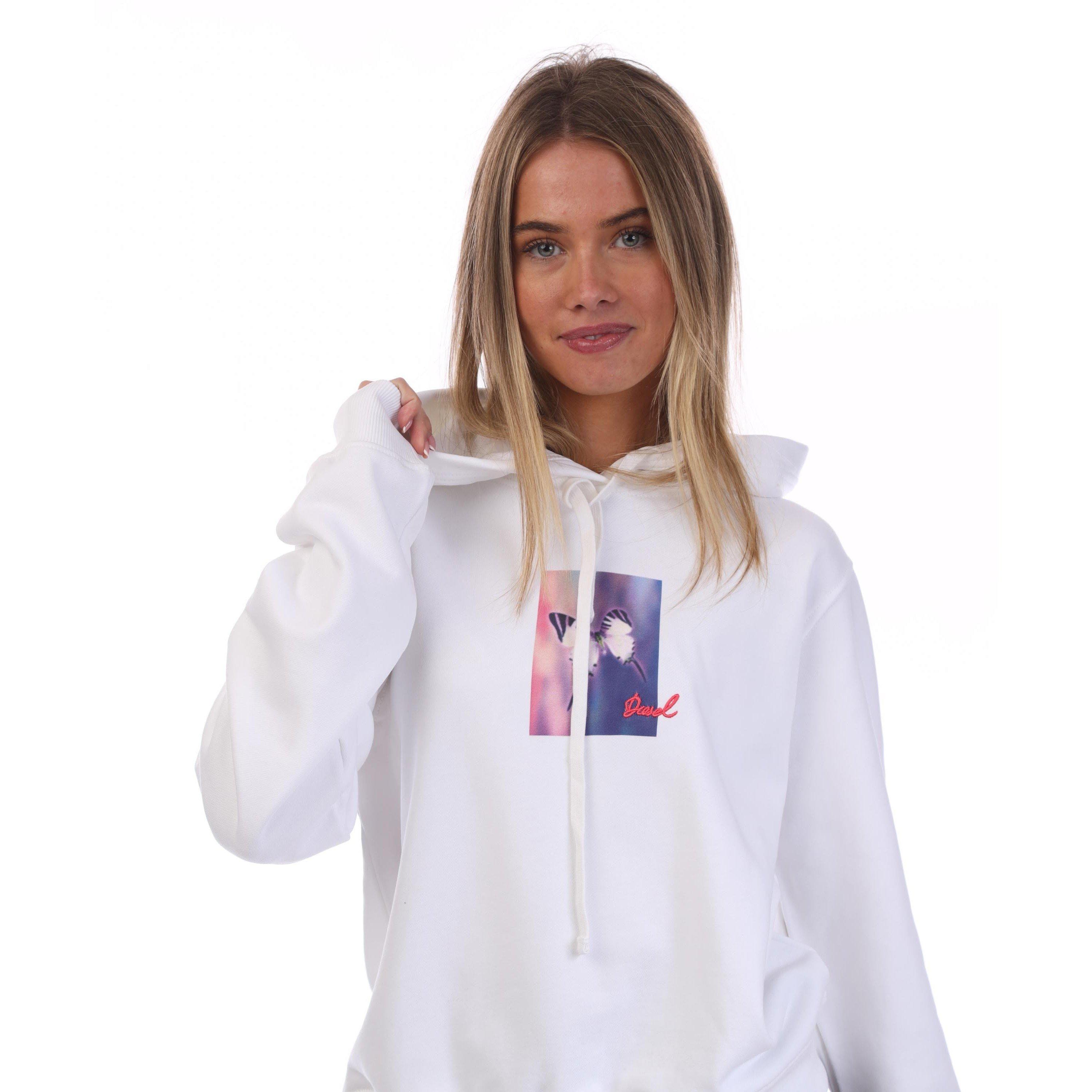 White - Diesel - F-Reggy Hooded Sweatshirt - 2
