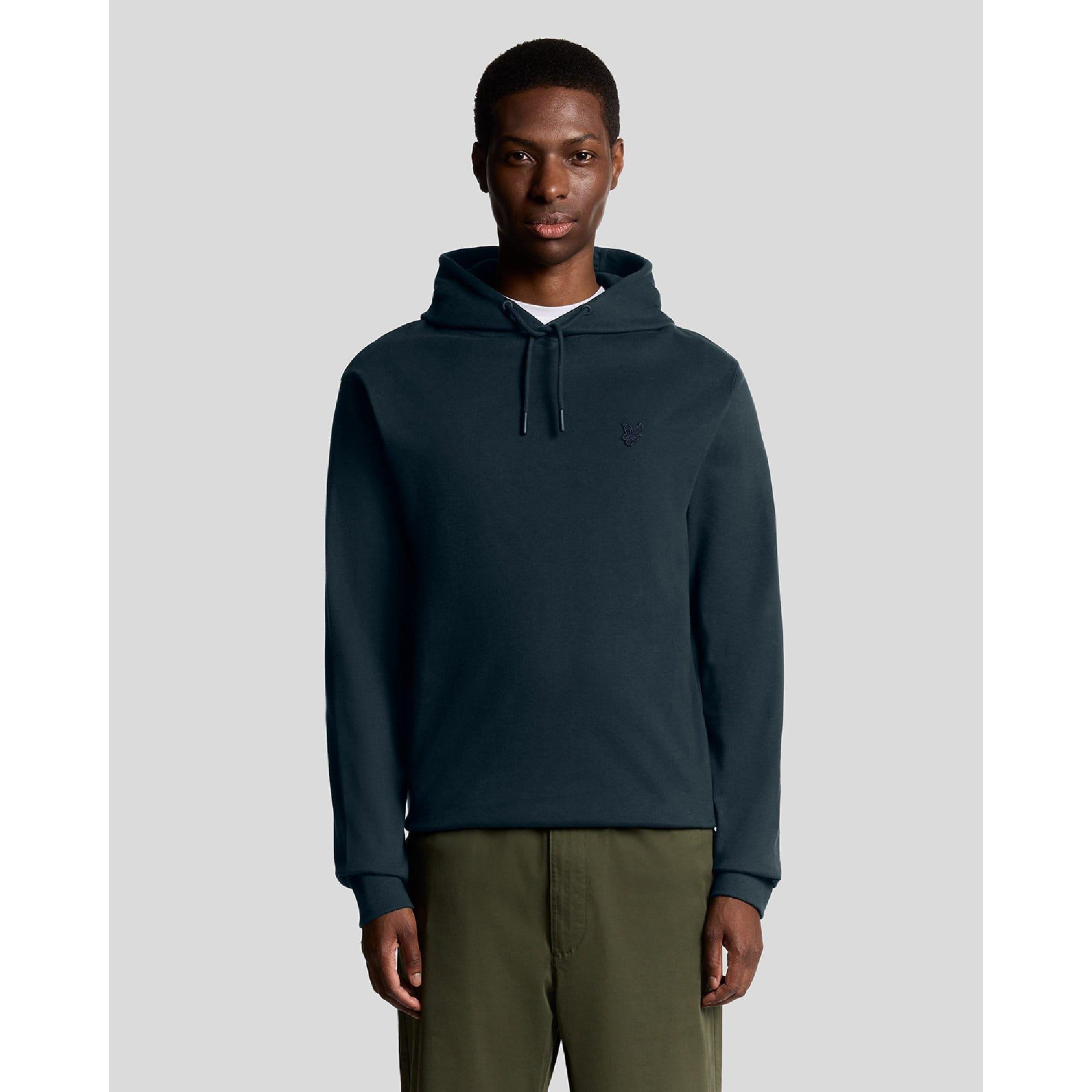 Black - Lyle and Scott - Interlock Pullover Hoodie - 1