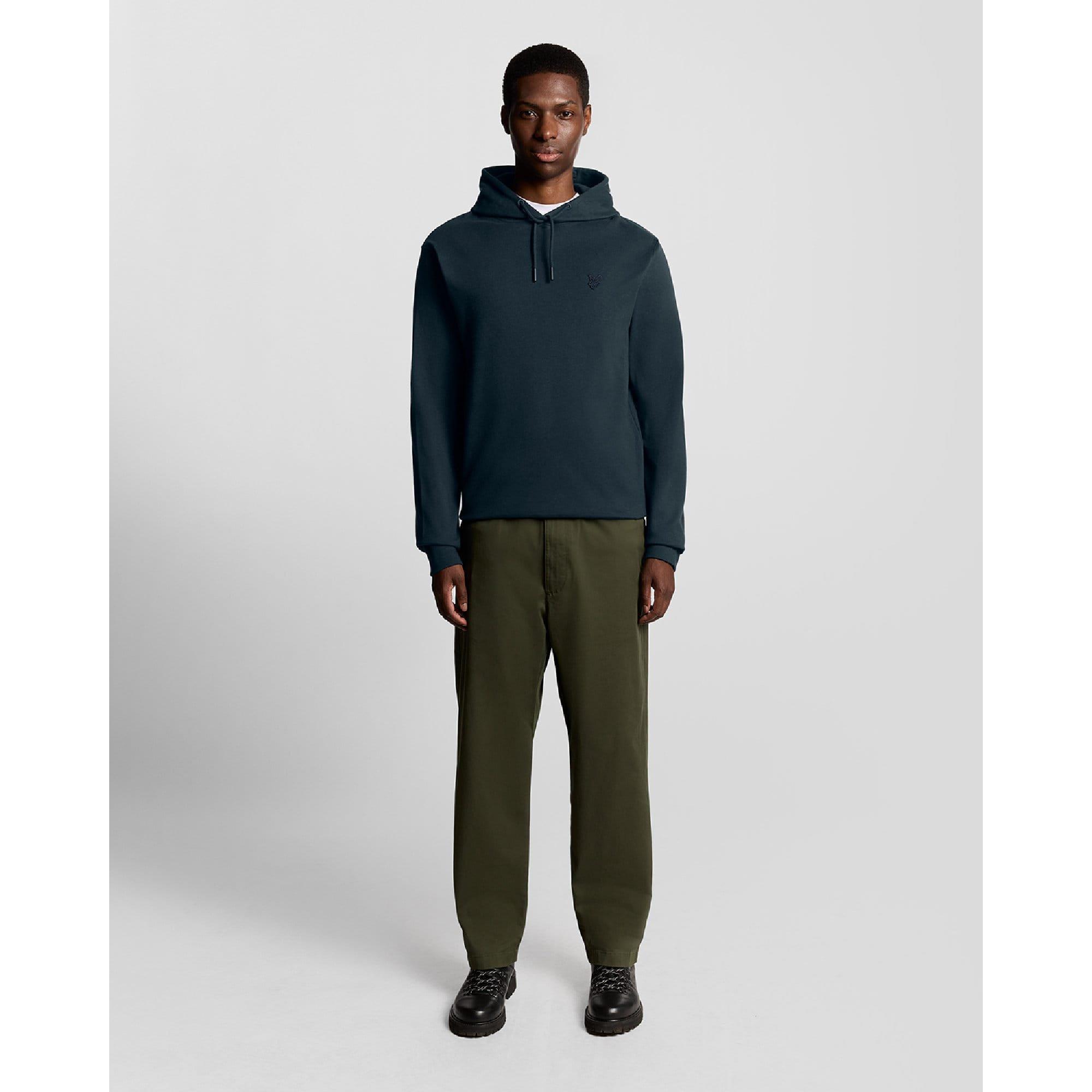 Black - Lyle and Scott - Interlock Pullover Hoodie - 2