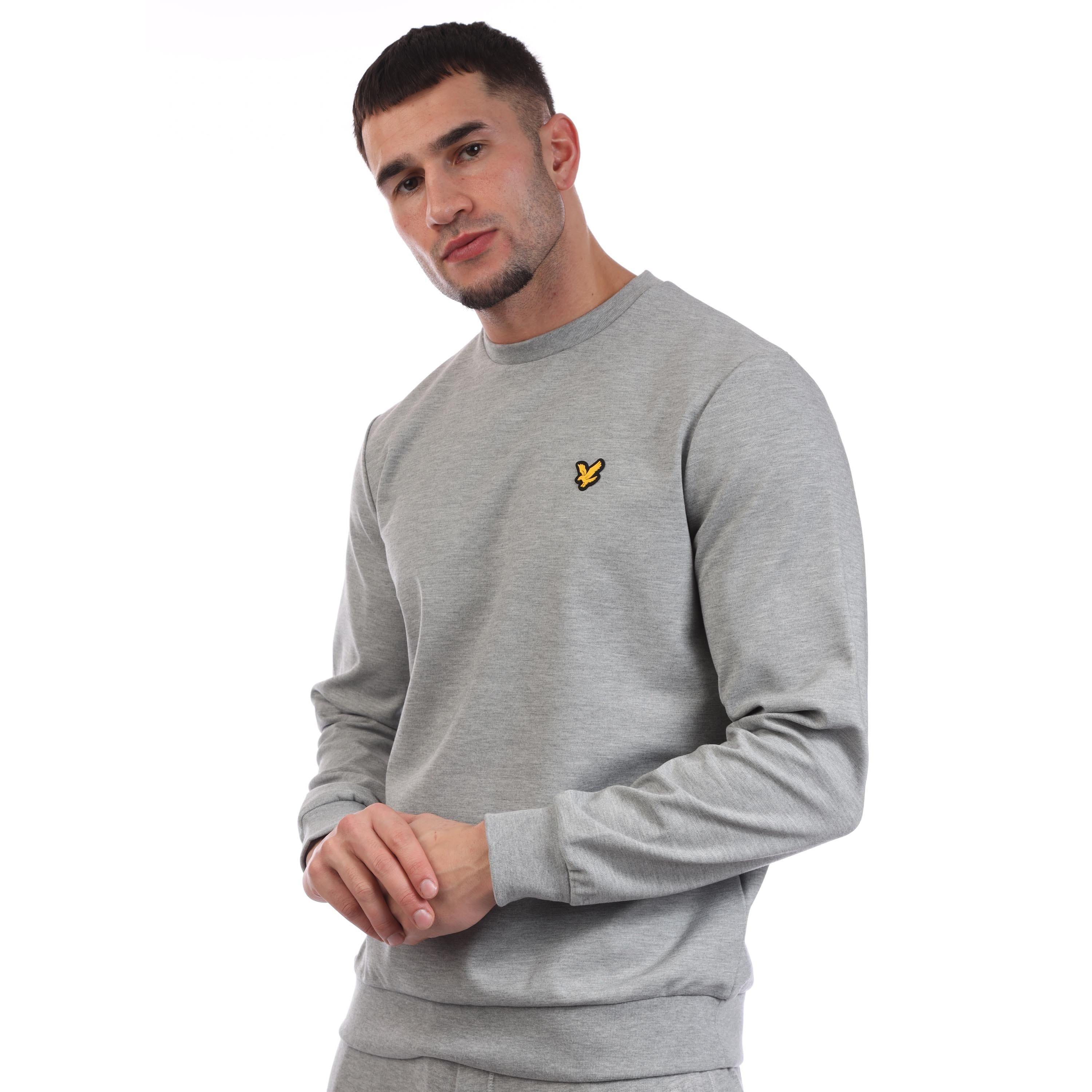 Grey - Lyle and Scott - Crewneck Fly Fleece - 3