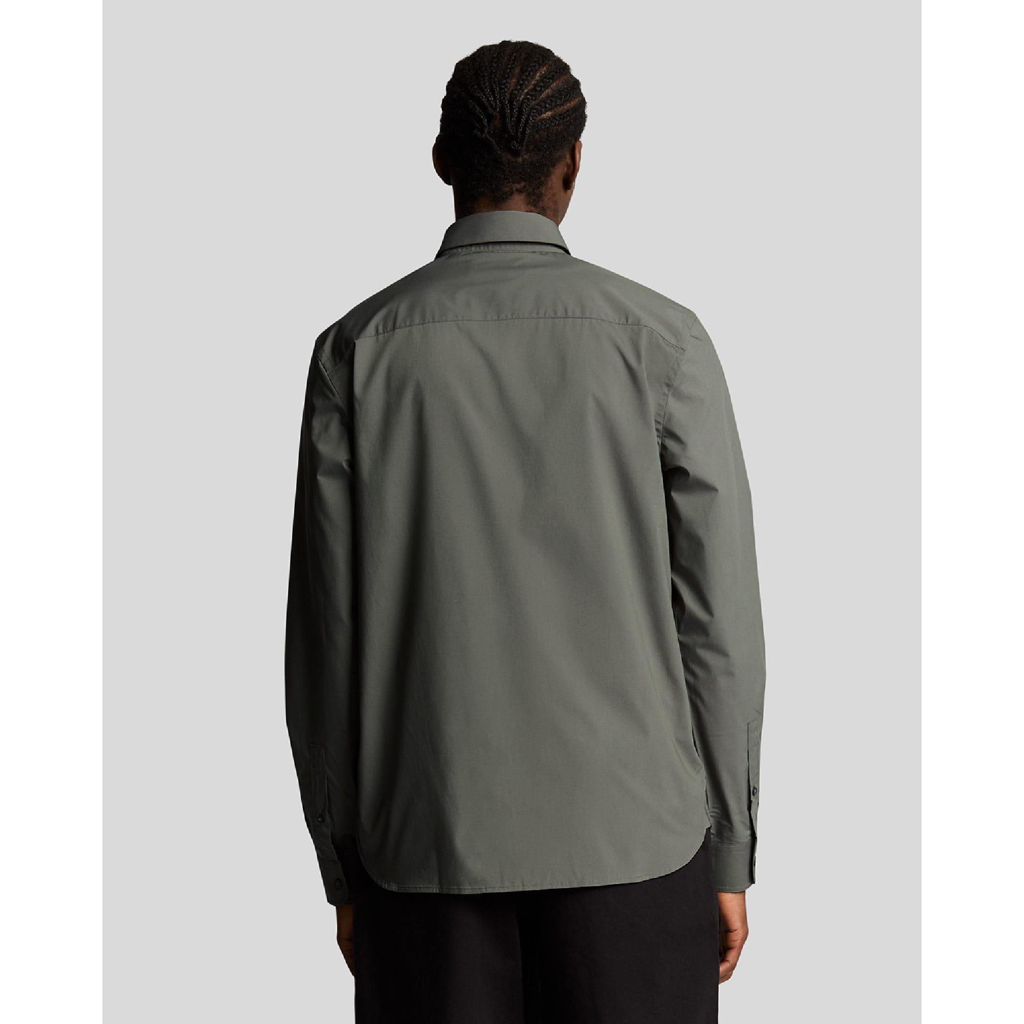 Grey - Lyle and Scott - Bamboo Long Sleeve Shirt - 3