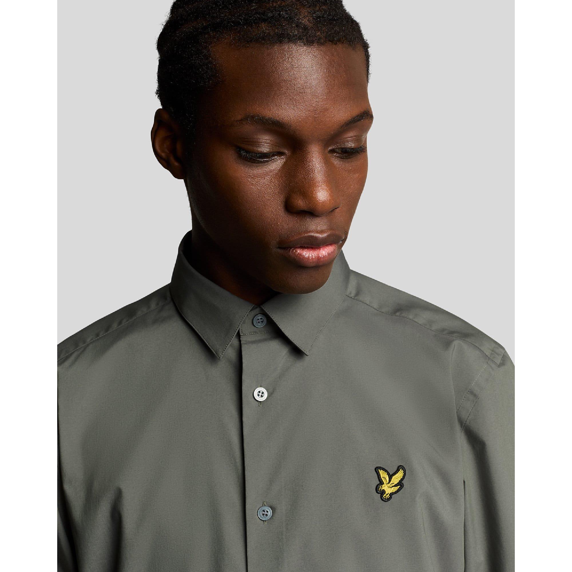 Grey - Lyle and Scott - Bamboo Long Sleeve Shirt - 4