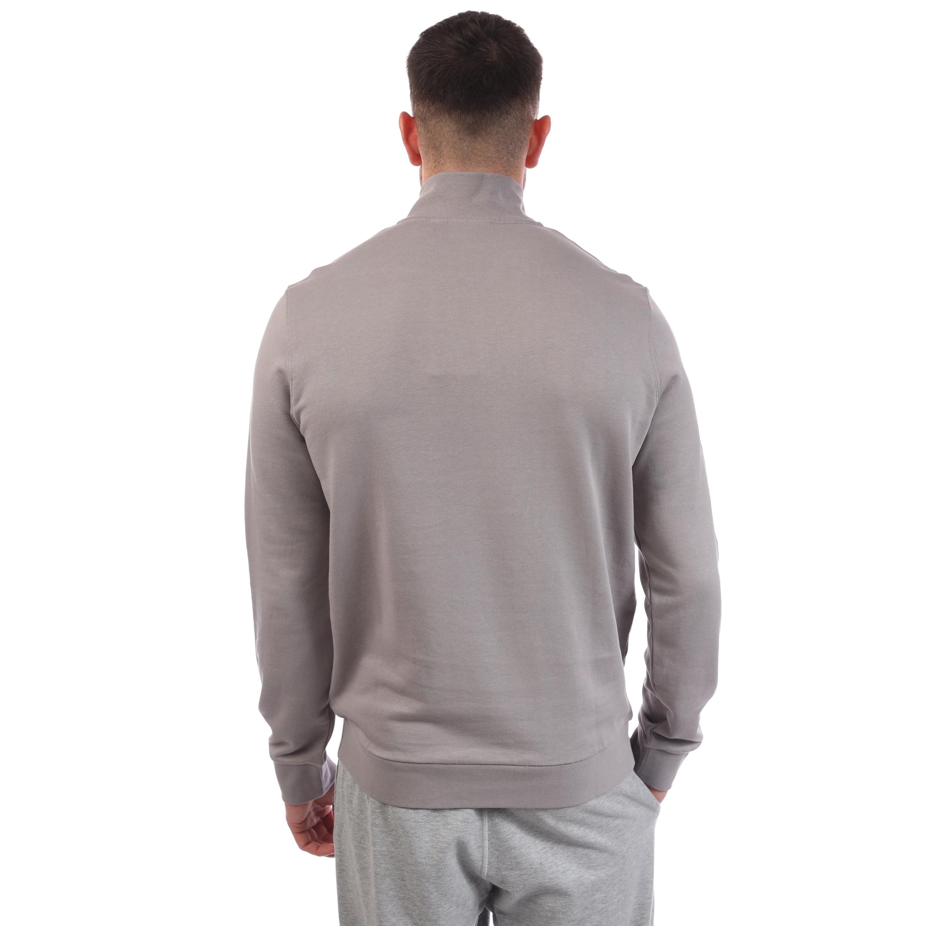 Grey - Lyle and Scott - Loopback Quarter Zip Sweatshirt - 2